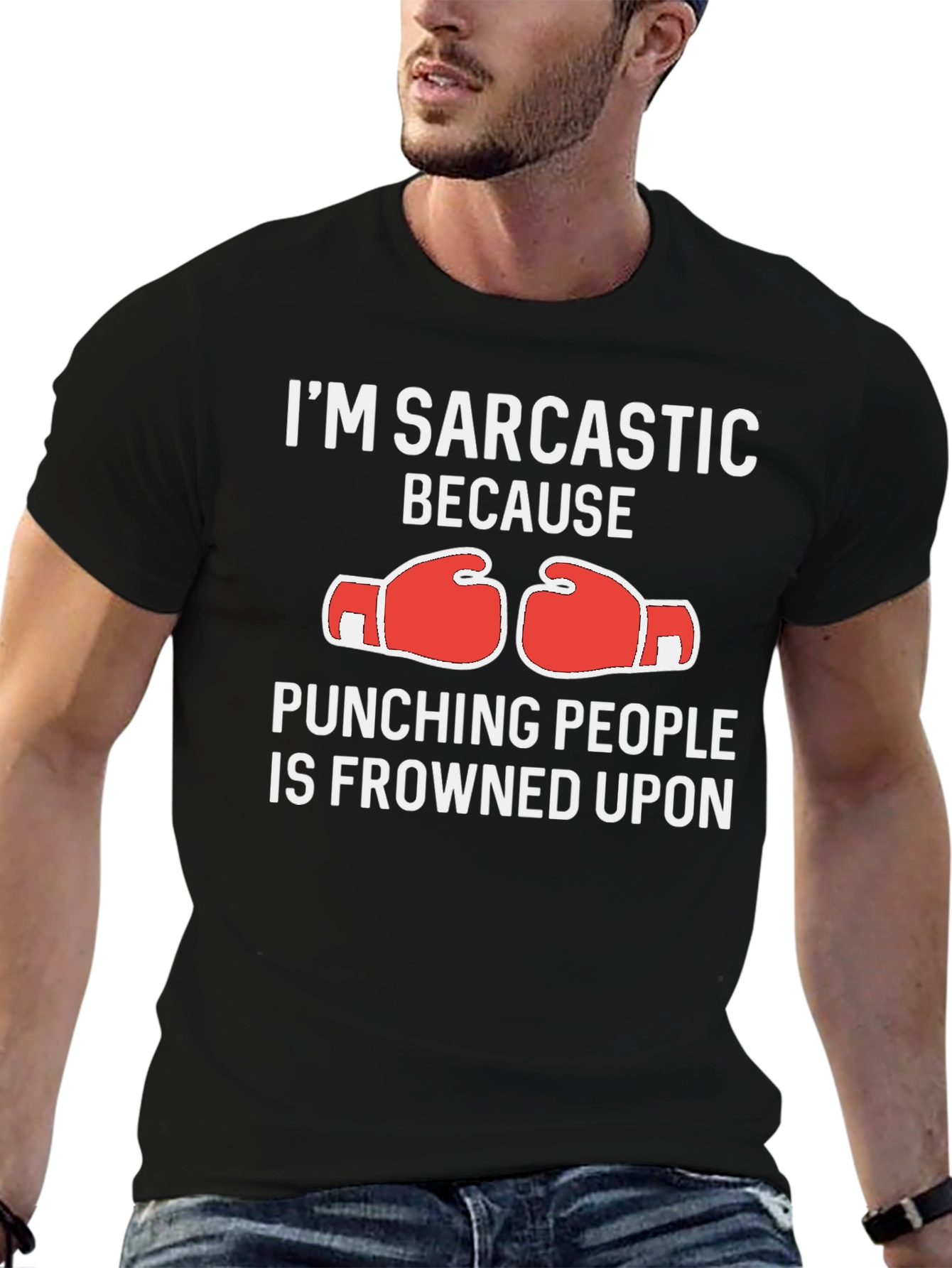 Sarcastic Punching People T-Shirt