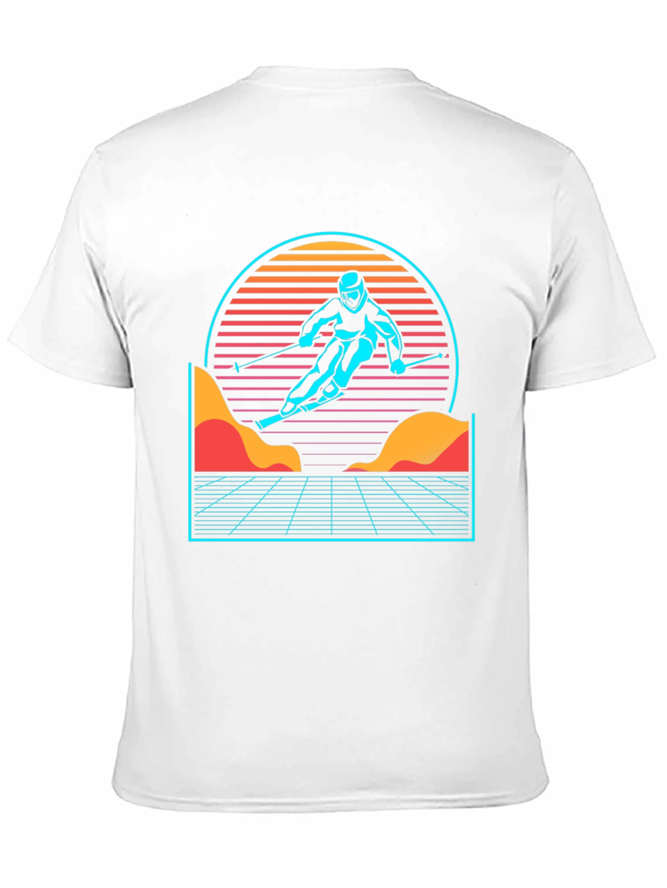 Retro Skier Graphic Tee - Black