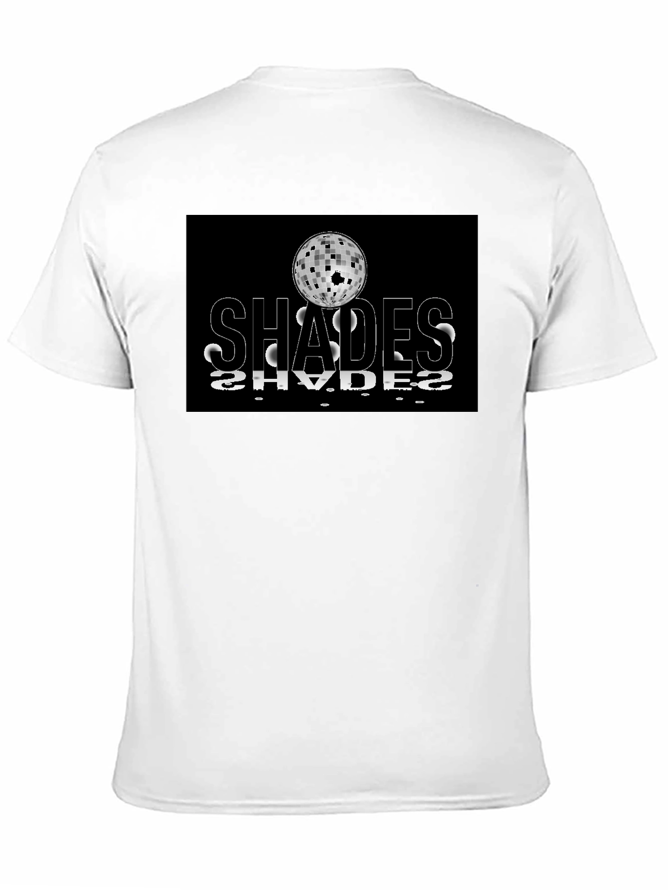 Shades Retro Disco Ball Graphic Black T-Shirt