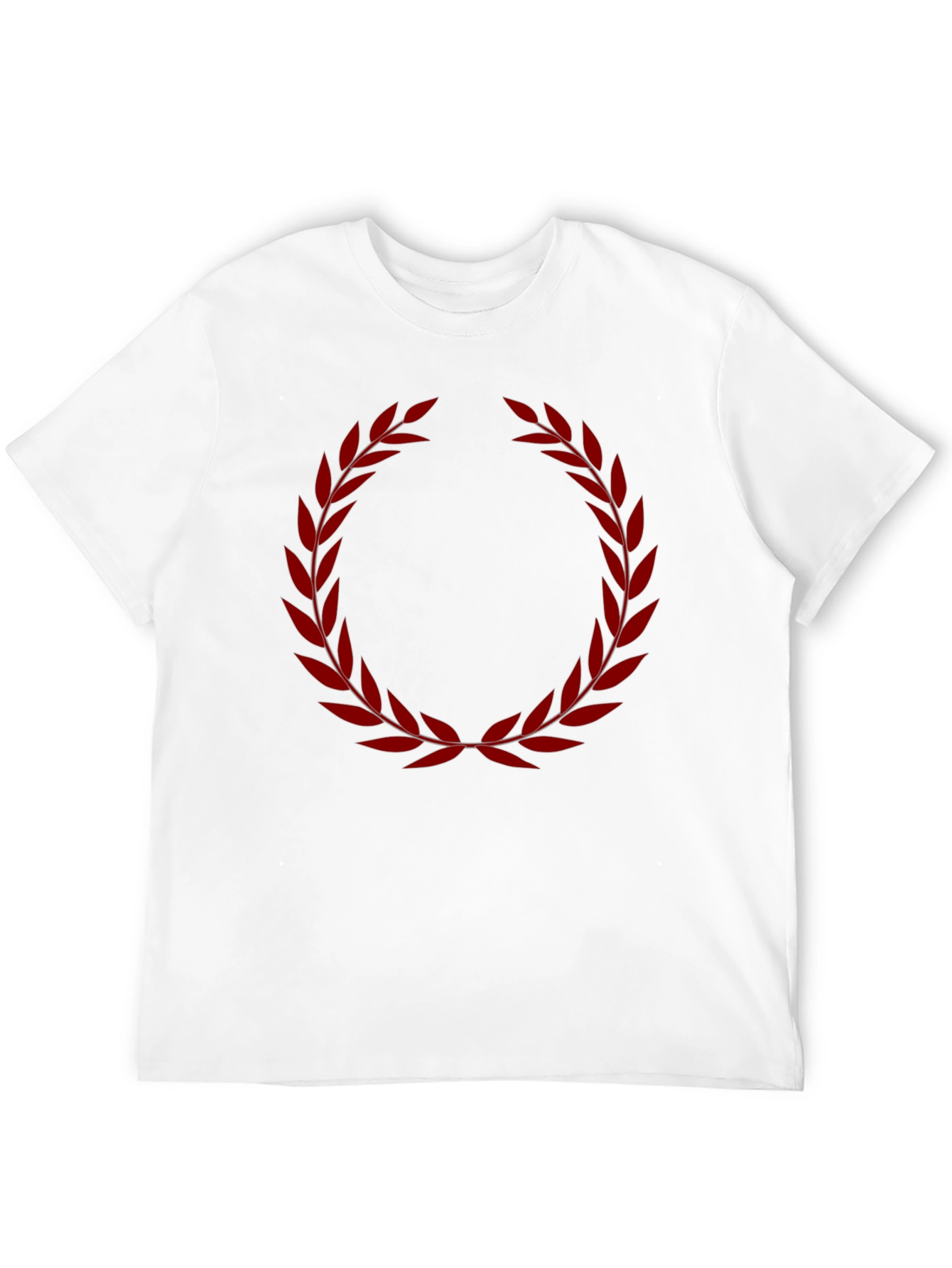 Laurel Wreath Graphic Tee - Black Cotton