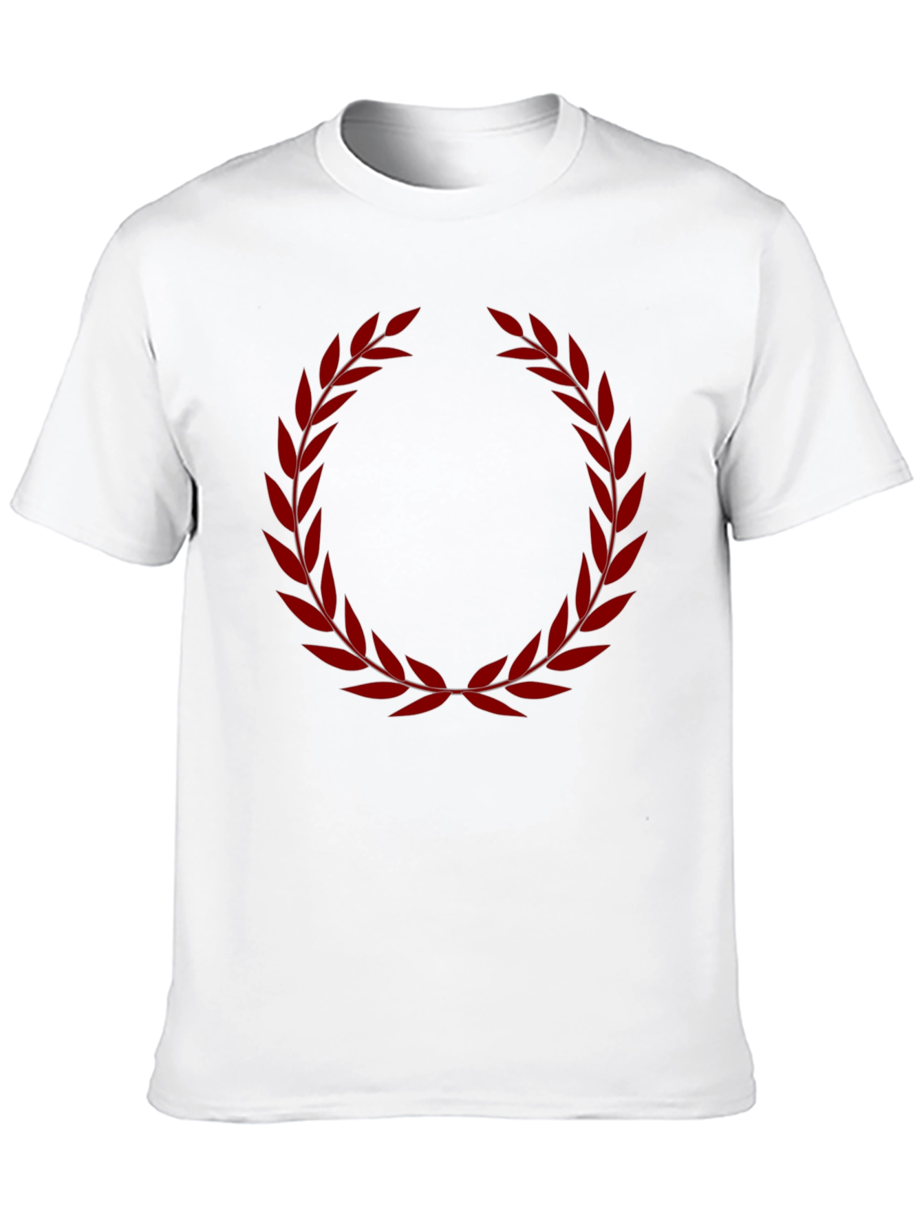 Laurel Wreath Graphic Tee - Black Cotton