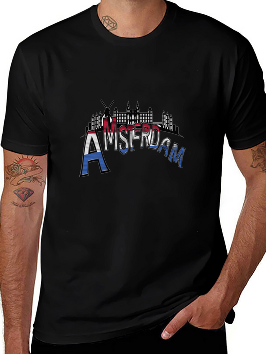 Amsterdam T-Shirt - Cityscape Design