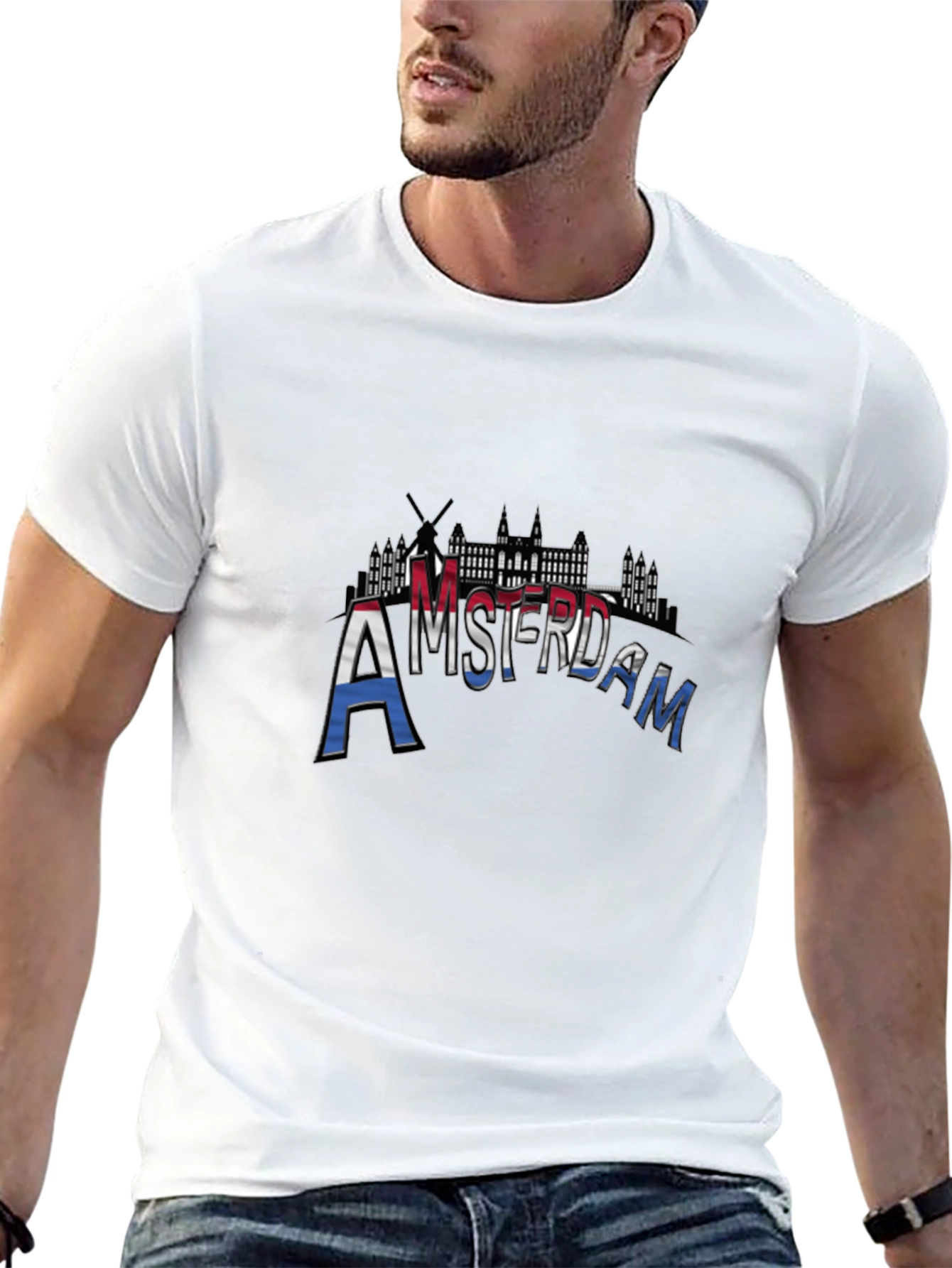 Amsterdam T-Shirt - Cityscape Design