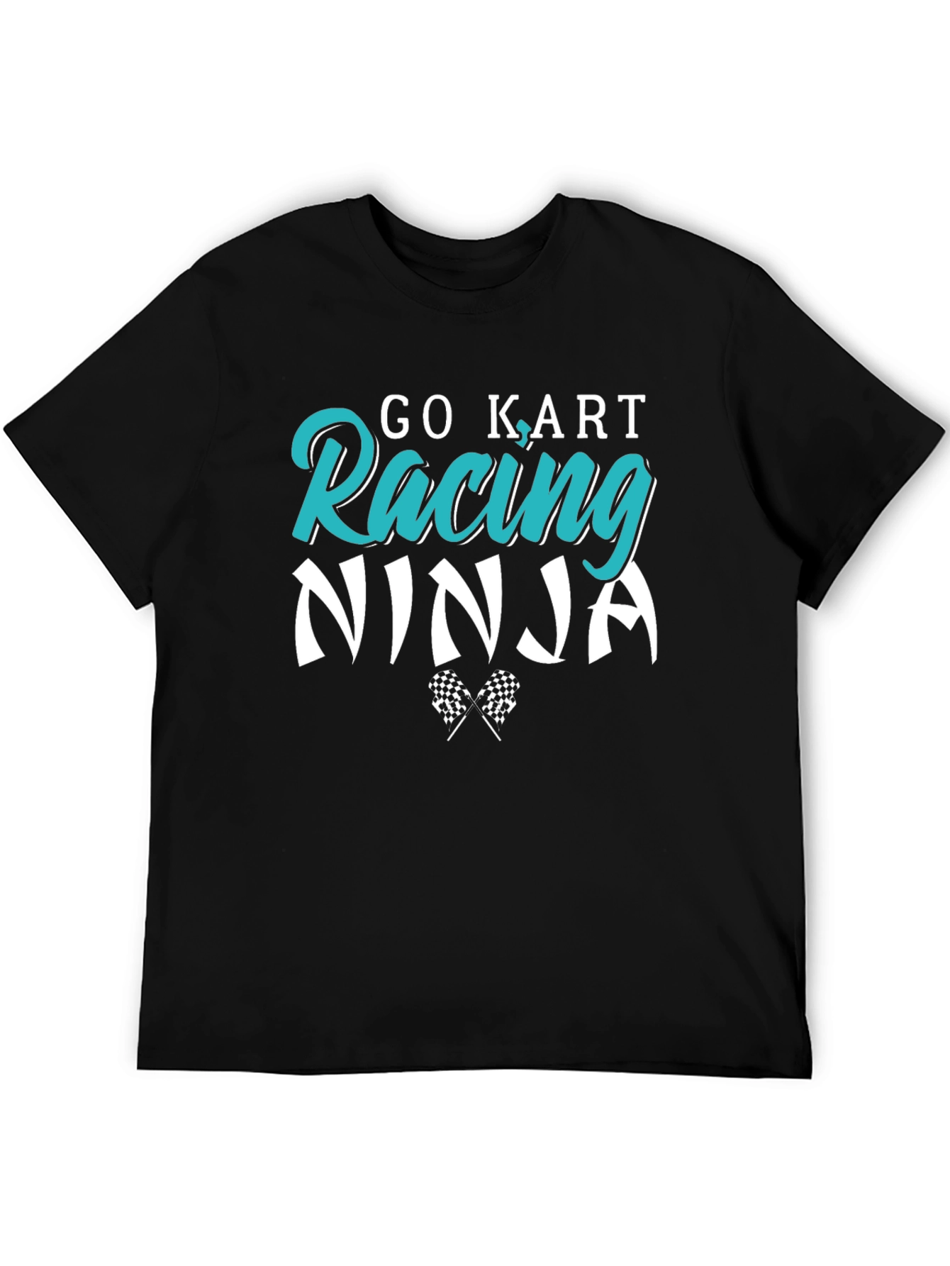 Go Kart Racing Ninja T-Shirt - Black