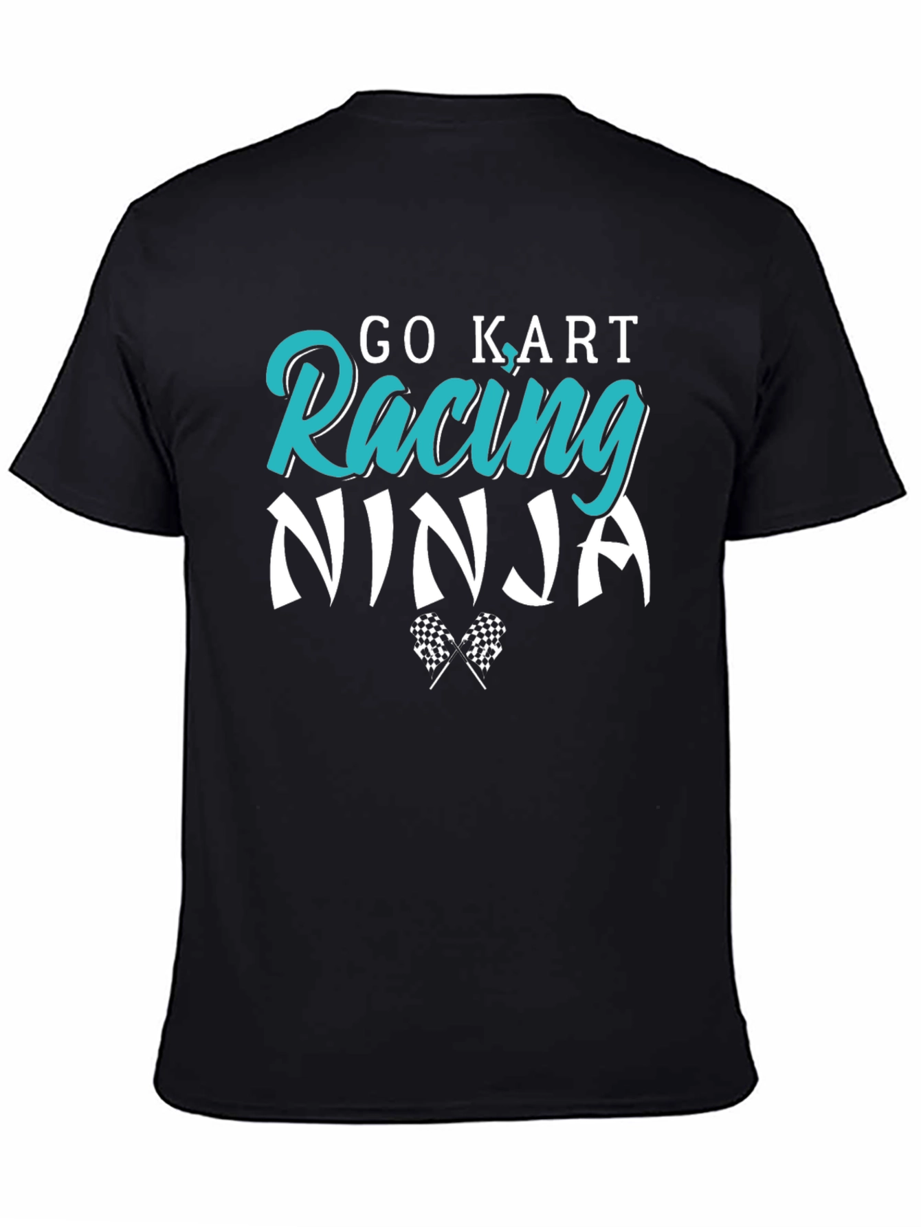 Go Kart Racing Ninja T-Shirt - Black