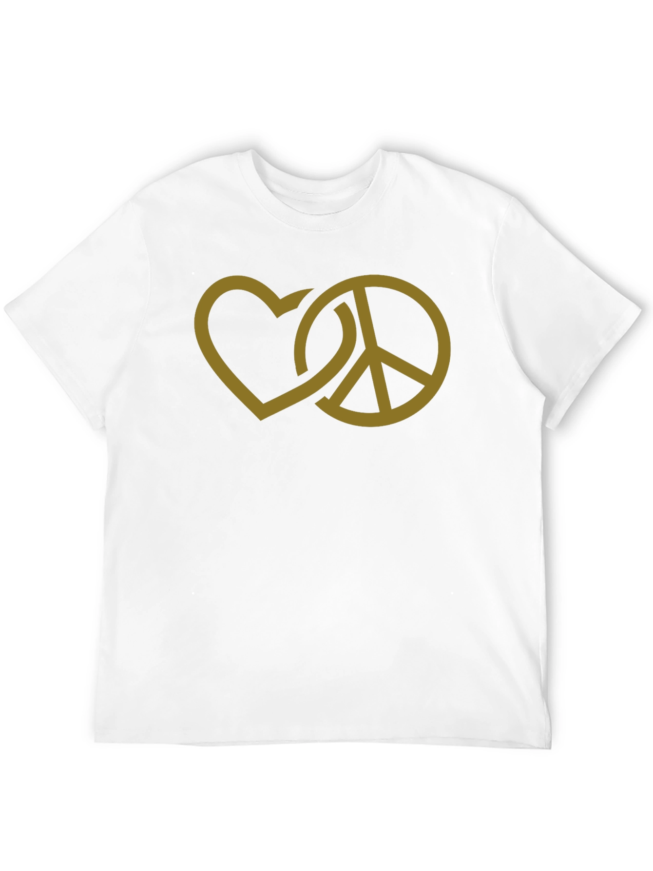 Peace and Love Graphic T-Shirt - Black