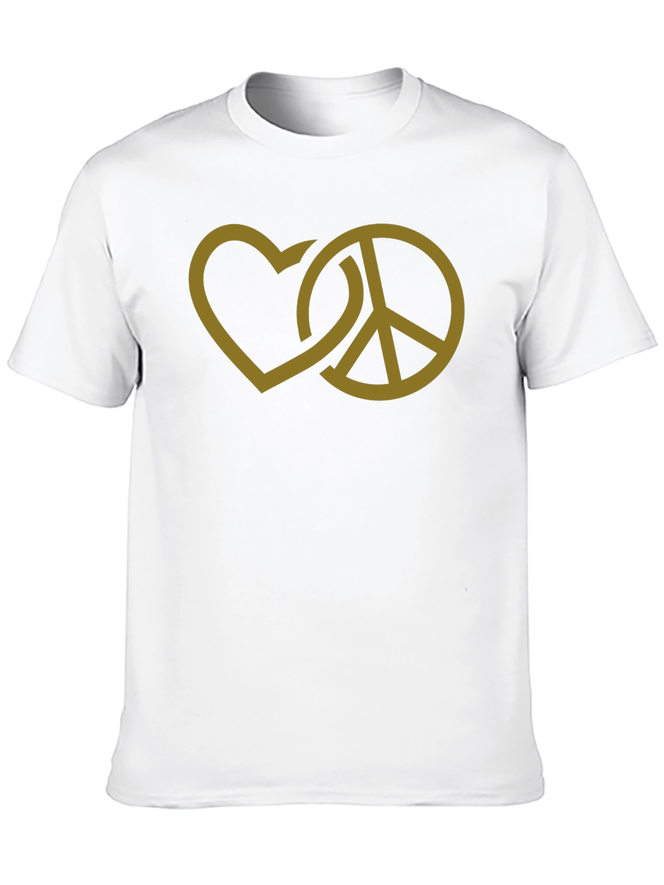 Peace and Love Graphic T-Shirt - Black