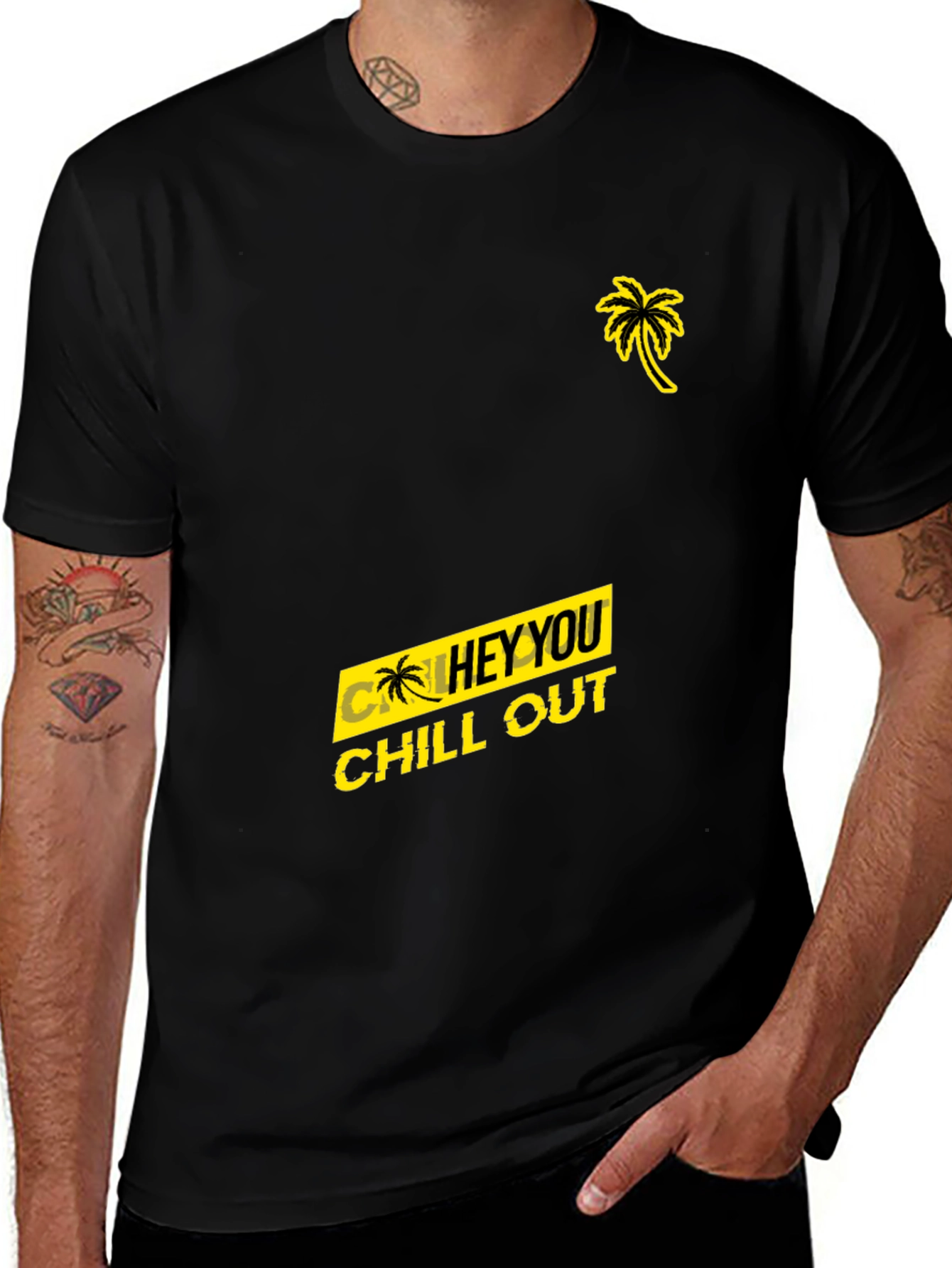 Chill Out Graphic Tee - Black