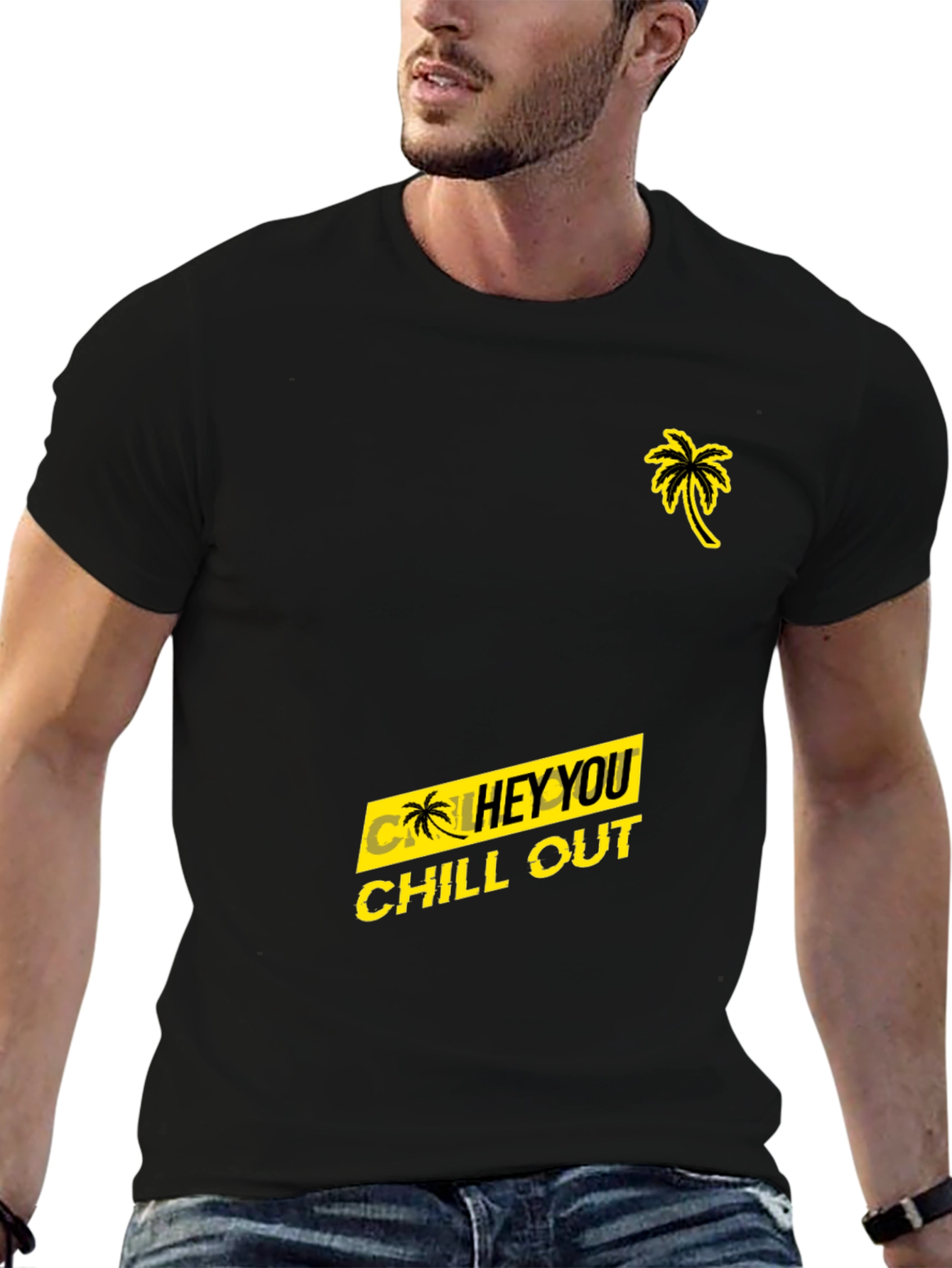 Chill Out Graphic Tee - Black