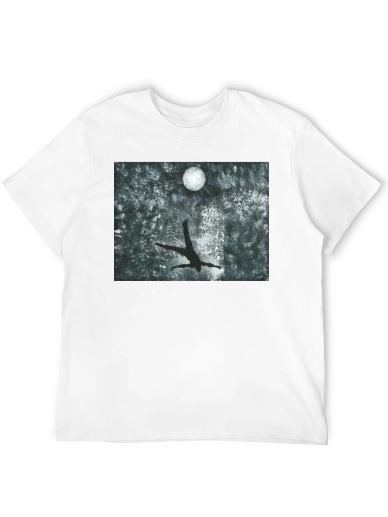 Moonlit Dive T-Shirt - Artistic Graphic Tee