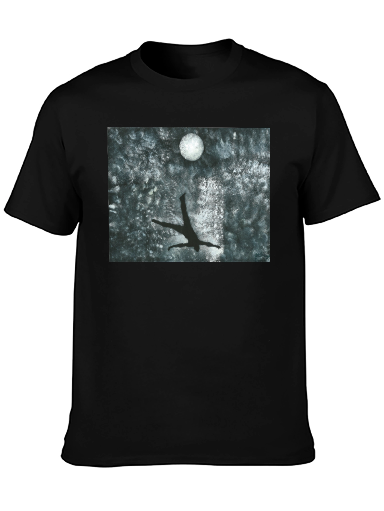 Moonlit Dive T-Shirt - Artistic Graphic Tee