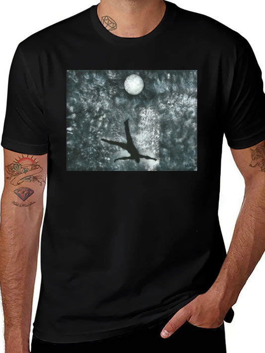 Moonlit Dive T-Shirt - Artistic Graphic Tee