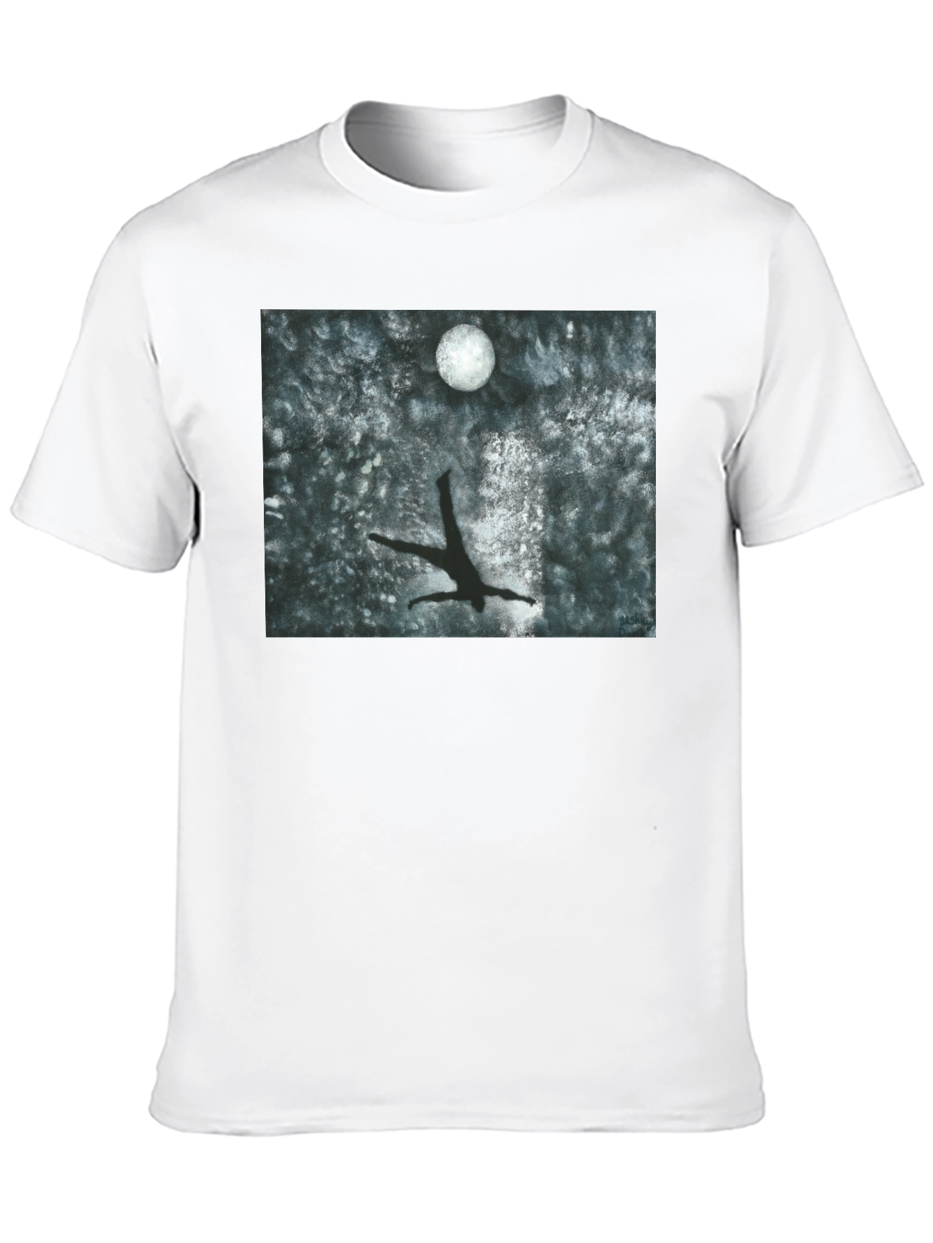 Moonlit Dive T-Shirt - Artistic Graphic Tee