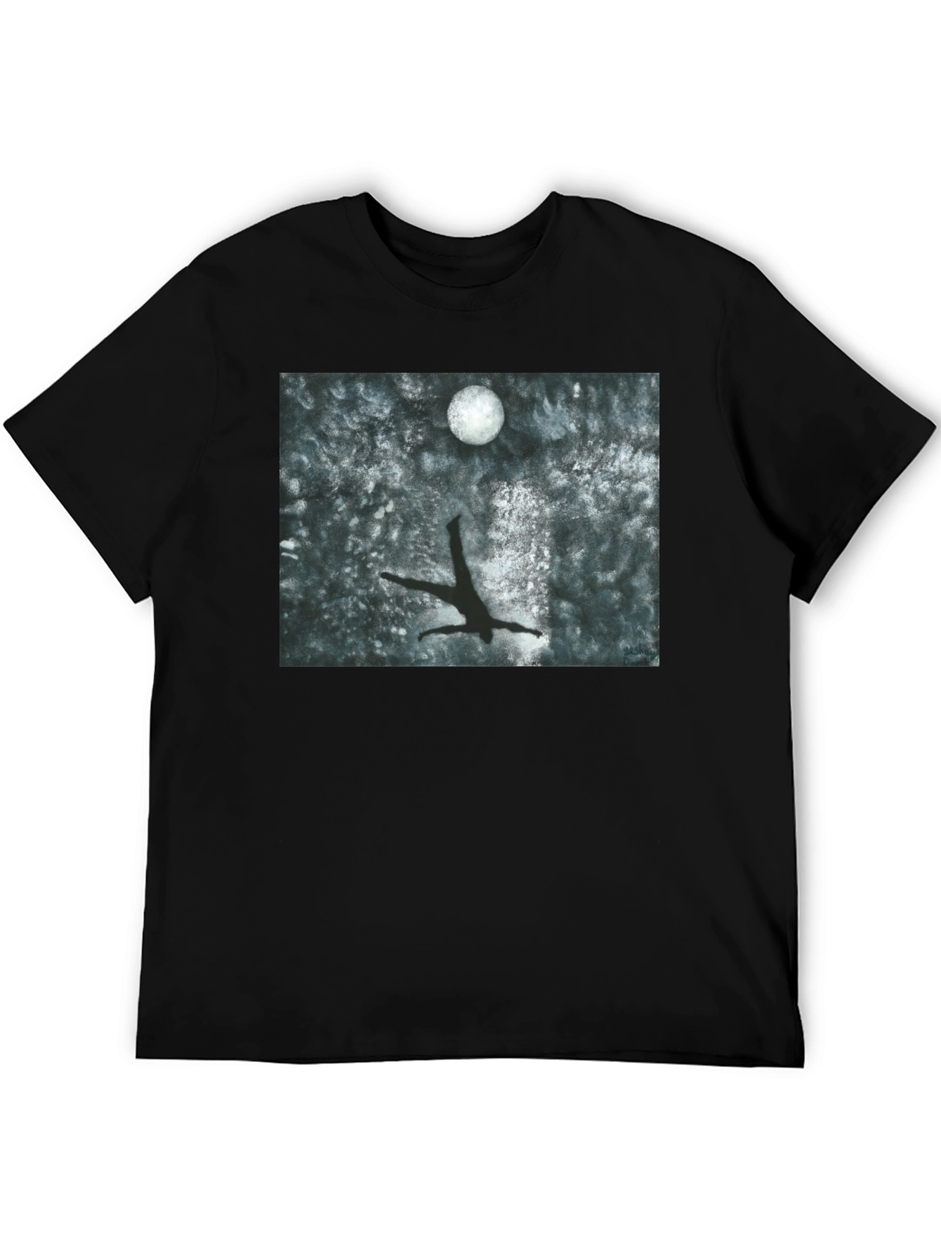 Moonlit Dive T-Shirt - Artistic Graphic Tee