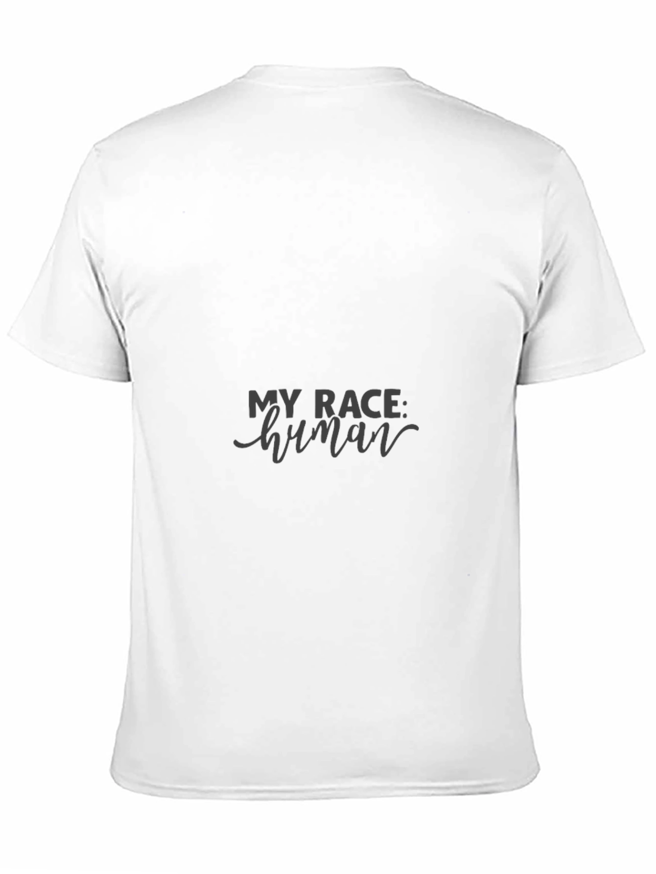 My Race Human Black Tee - Equality & Unity