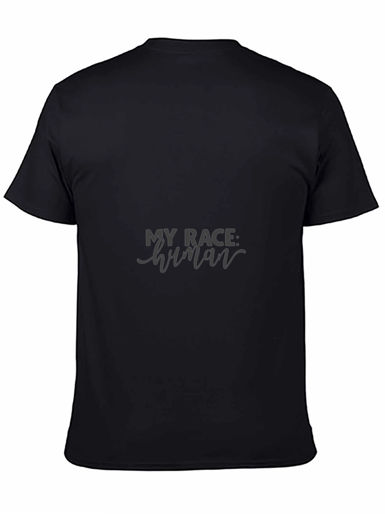 My Race Human Black Tee - Equality & Unity