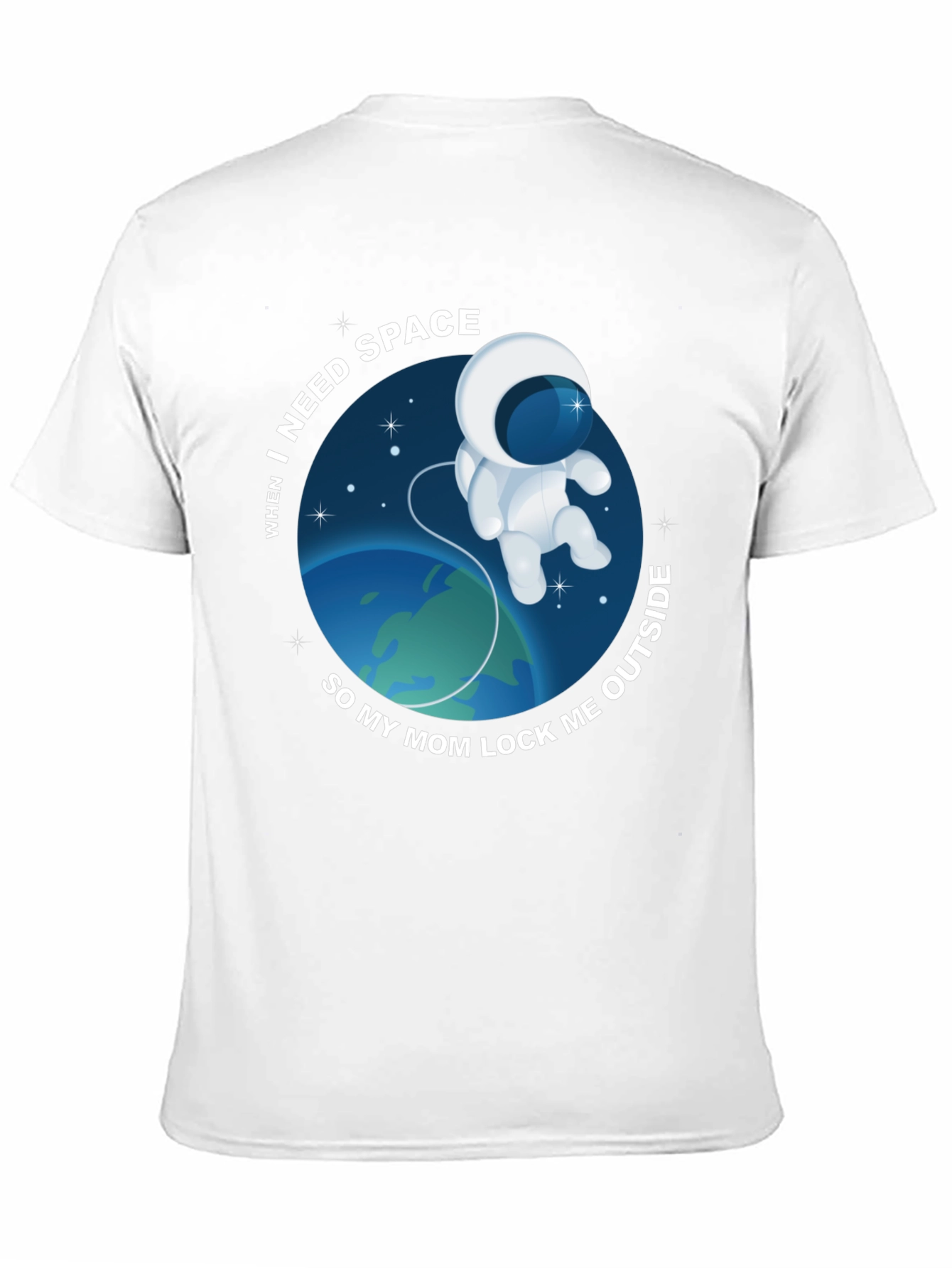 Need Space? Funny Astronaut Graphic Tee