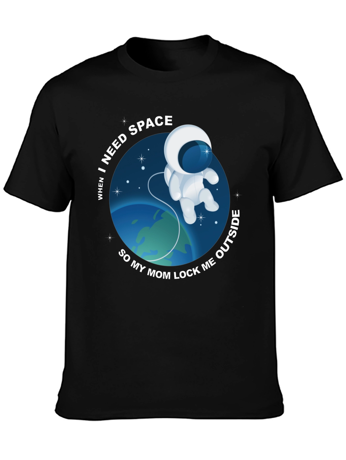 Need Space? Funny Astronaut Graphic Tee