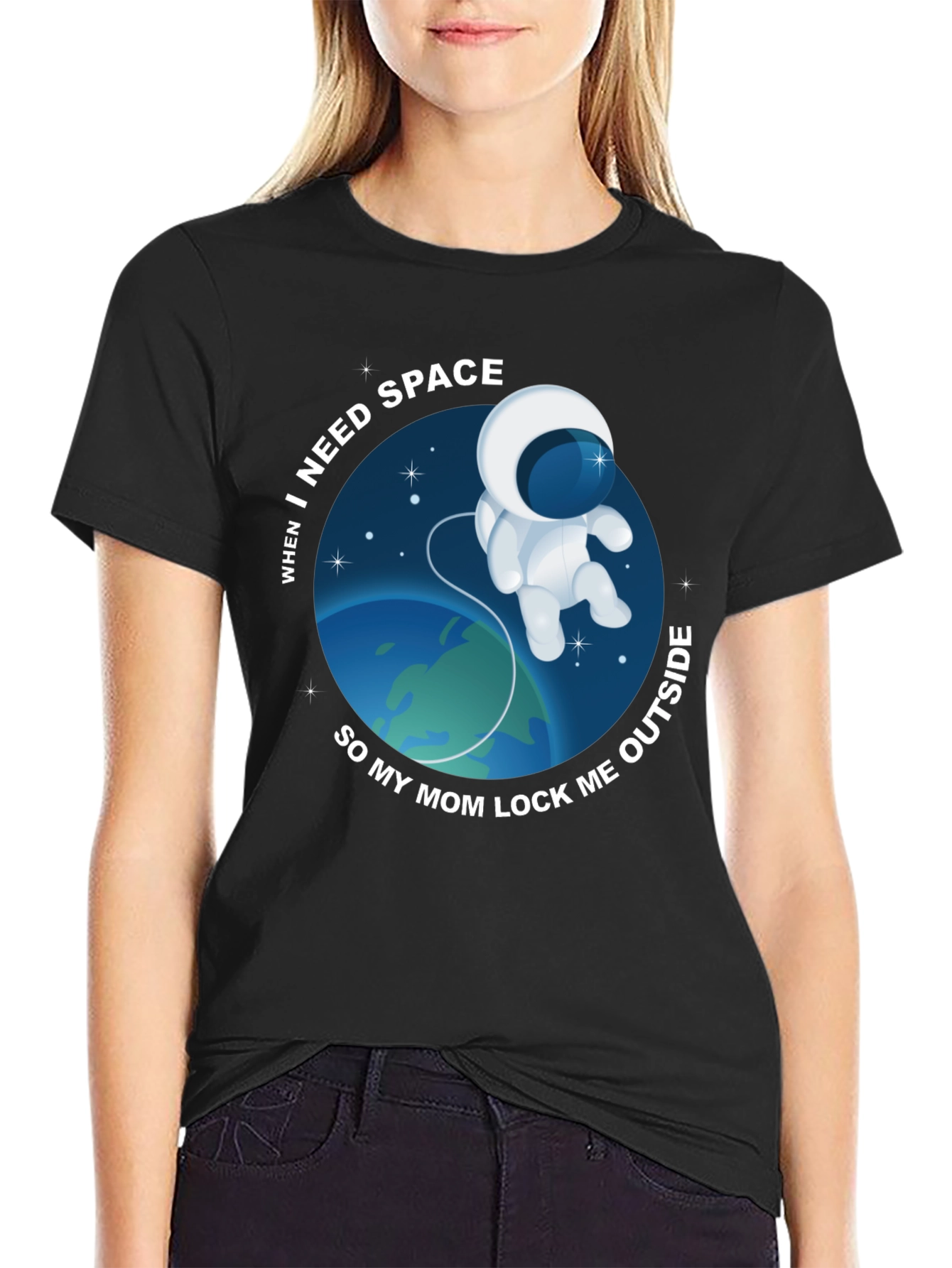 Need Space? Funny Astronaut Graphic Tee