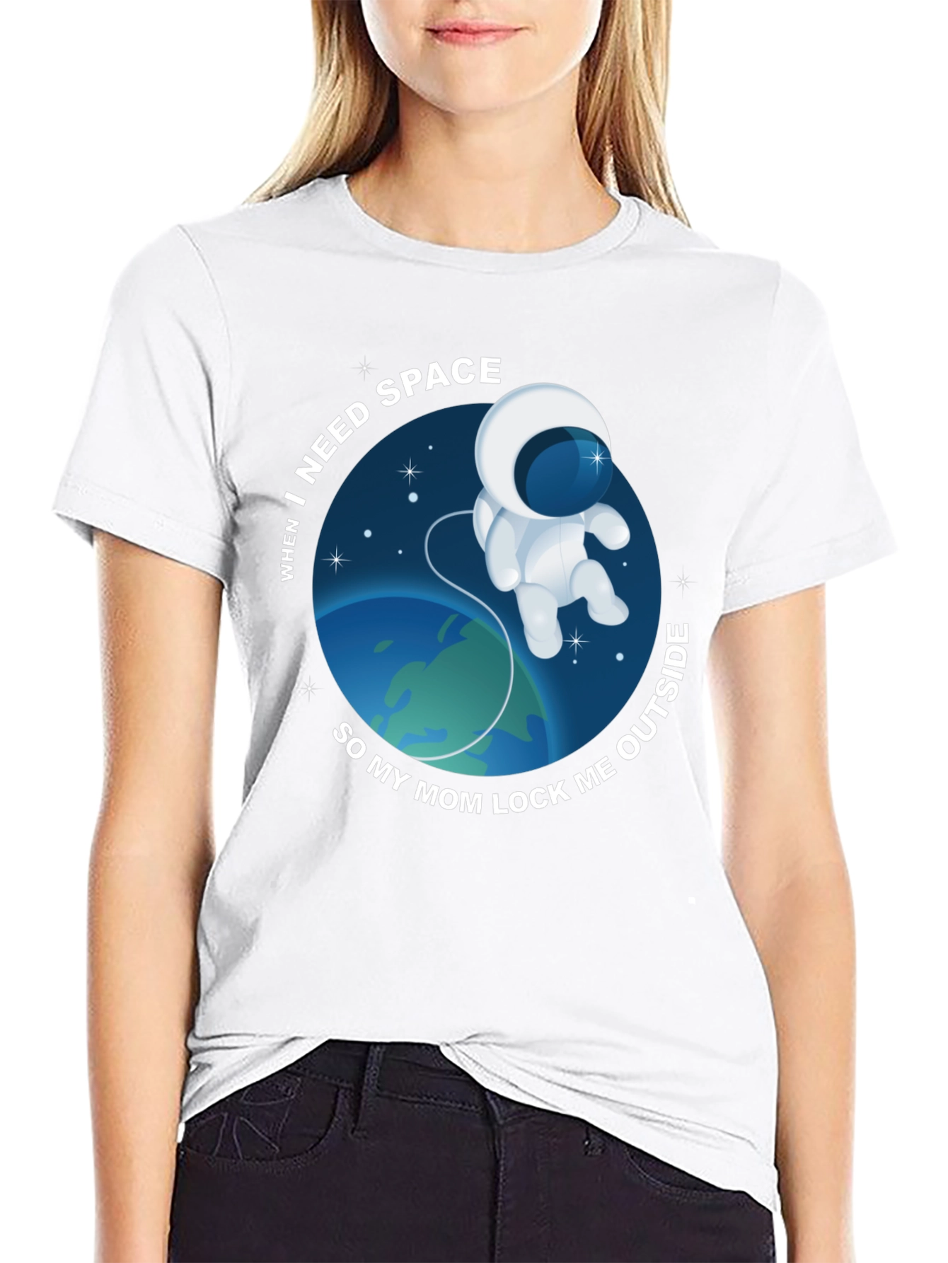 Need Space? Funny Astronaut Graphic Tee