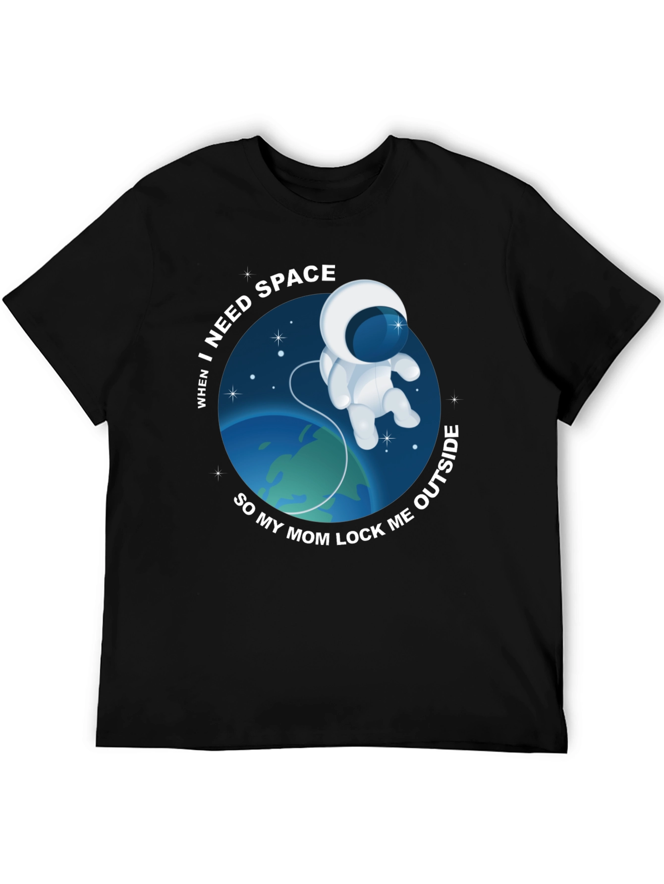 Need Space? Funny Astronaut Graphic Tee