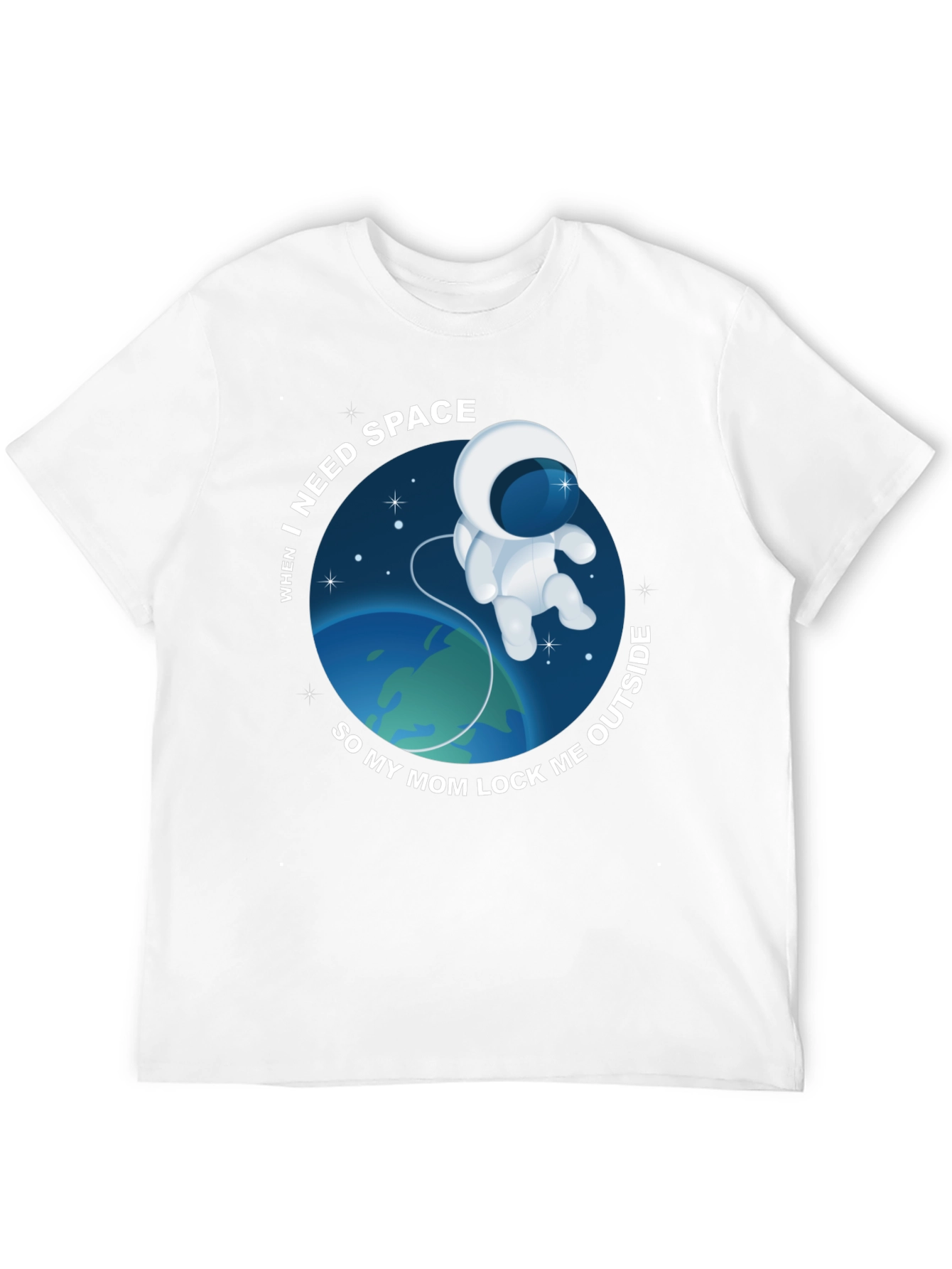 Need Space? Funny Astronaut Graphic Tee
