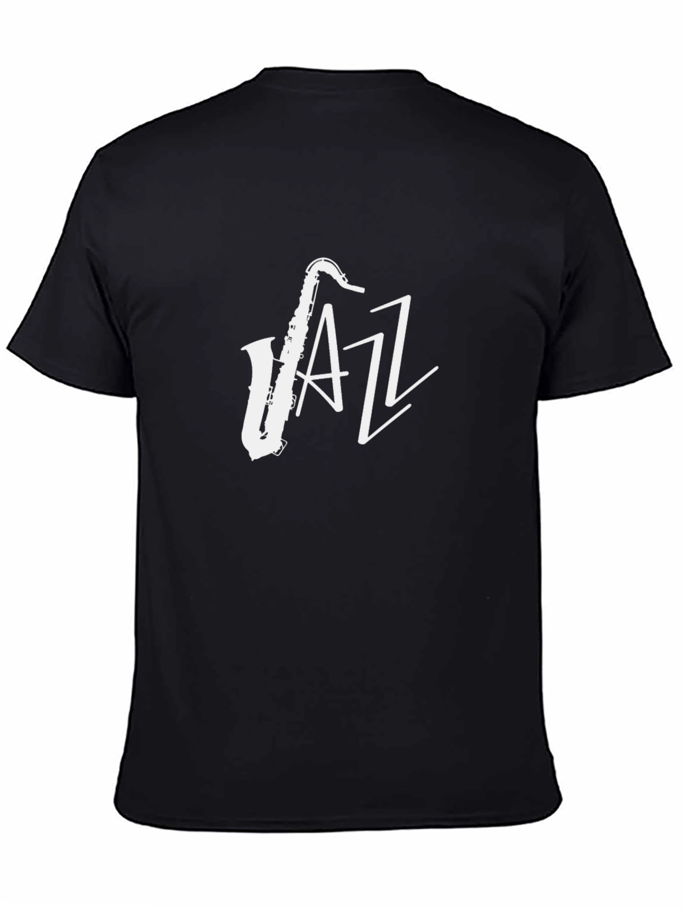 Jazz Saxophone T-Shirt - Black Cotton Tee