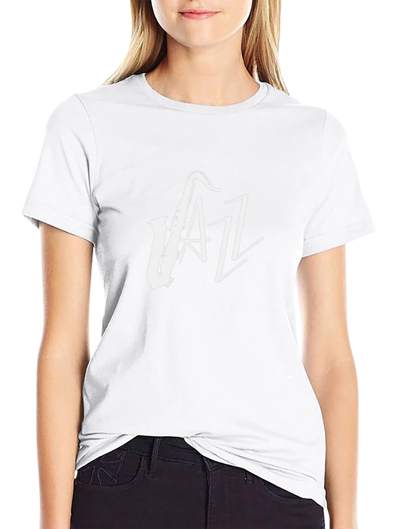 Jazz Saxophone T-Shirt - Black Cotton Tee