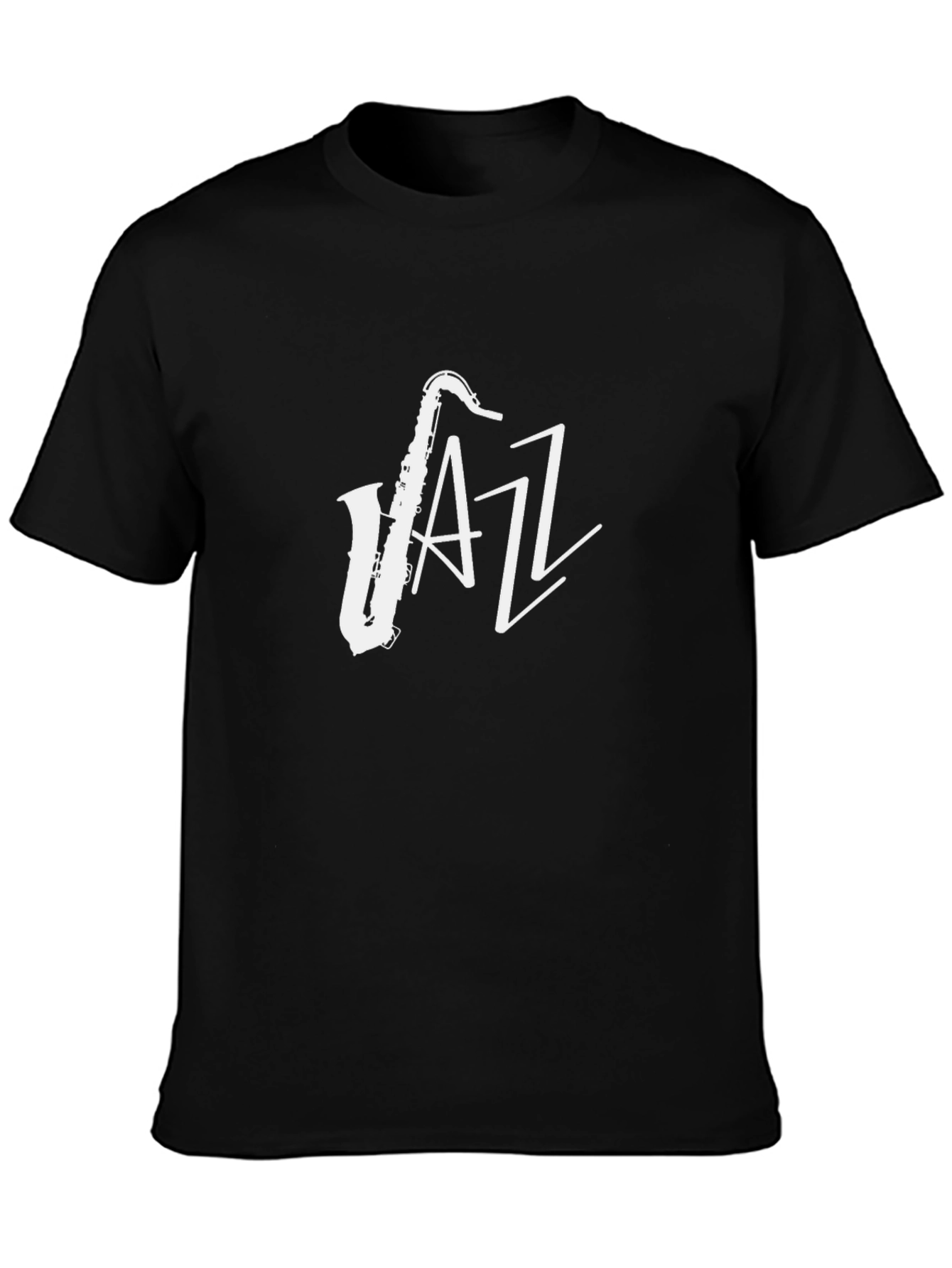Jazz Saxophone T-Shirt - Black Cotton Tee