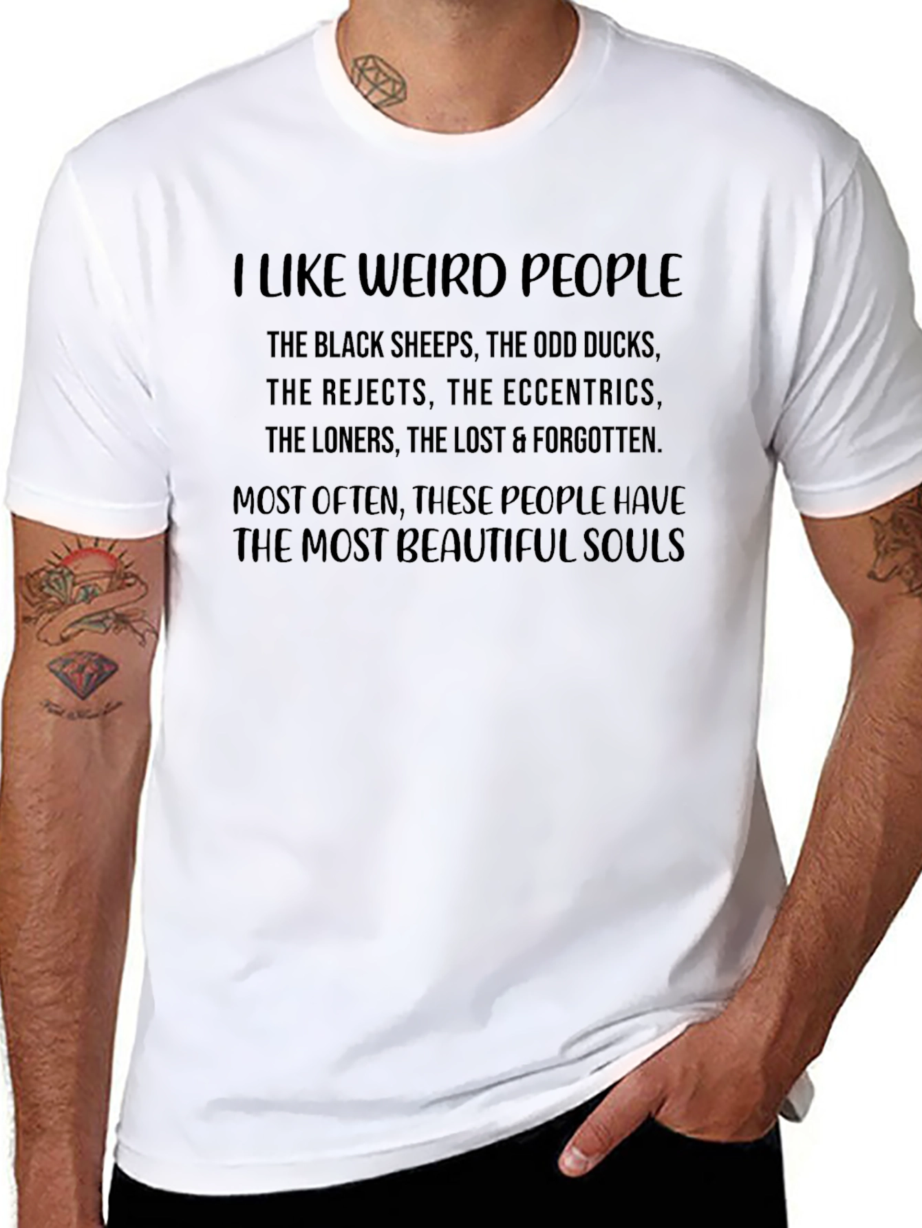 I Like Weird People Graphic Tee