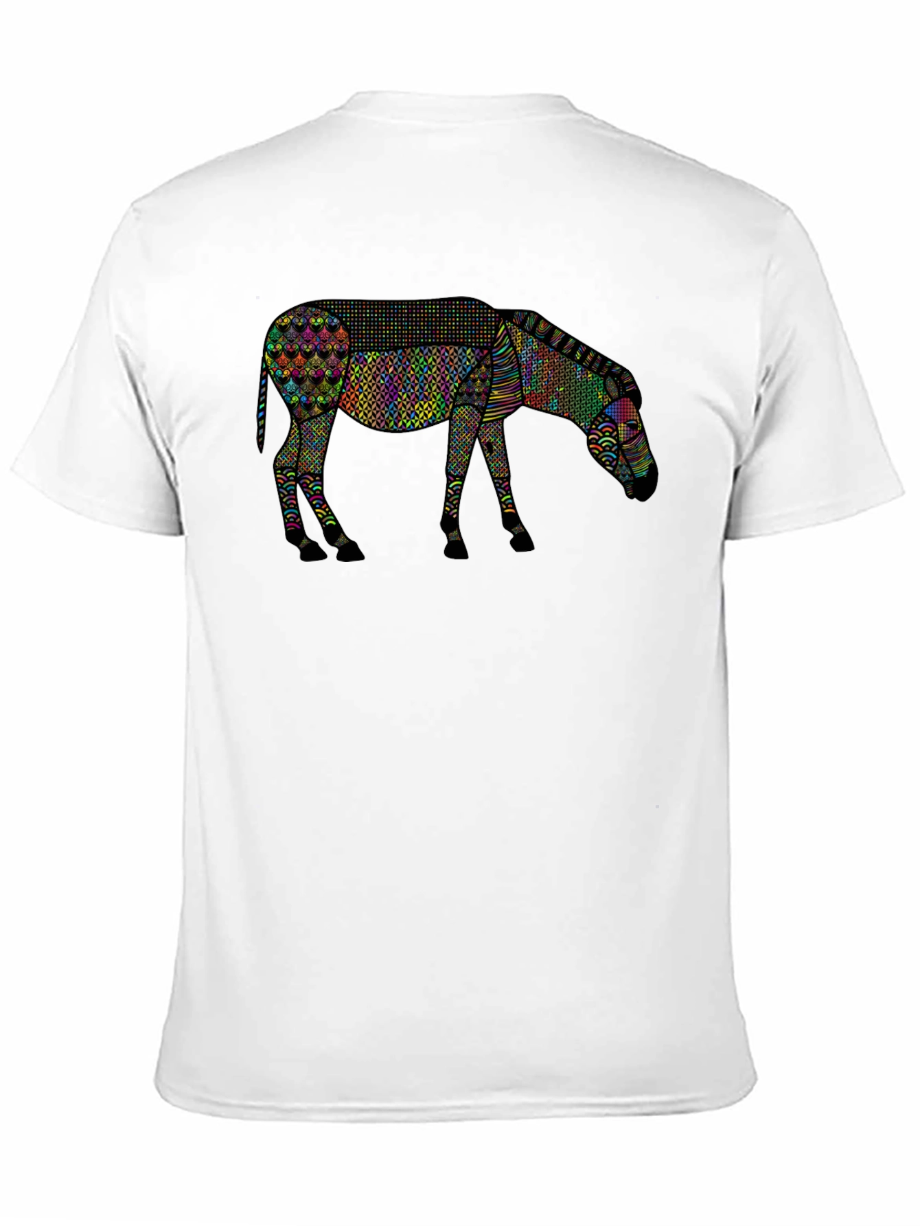 Abstract Zebra Graphic Tee - Unique Animal Print Shirt