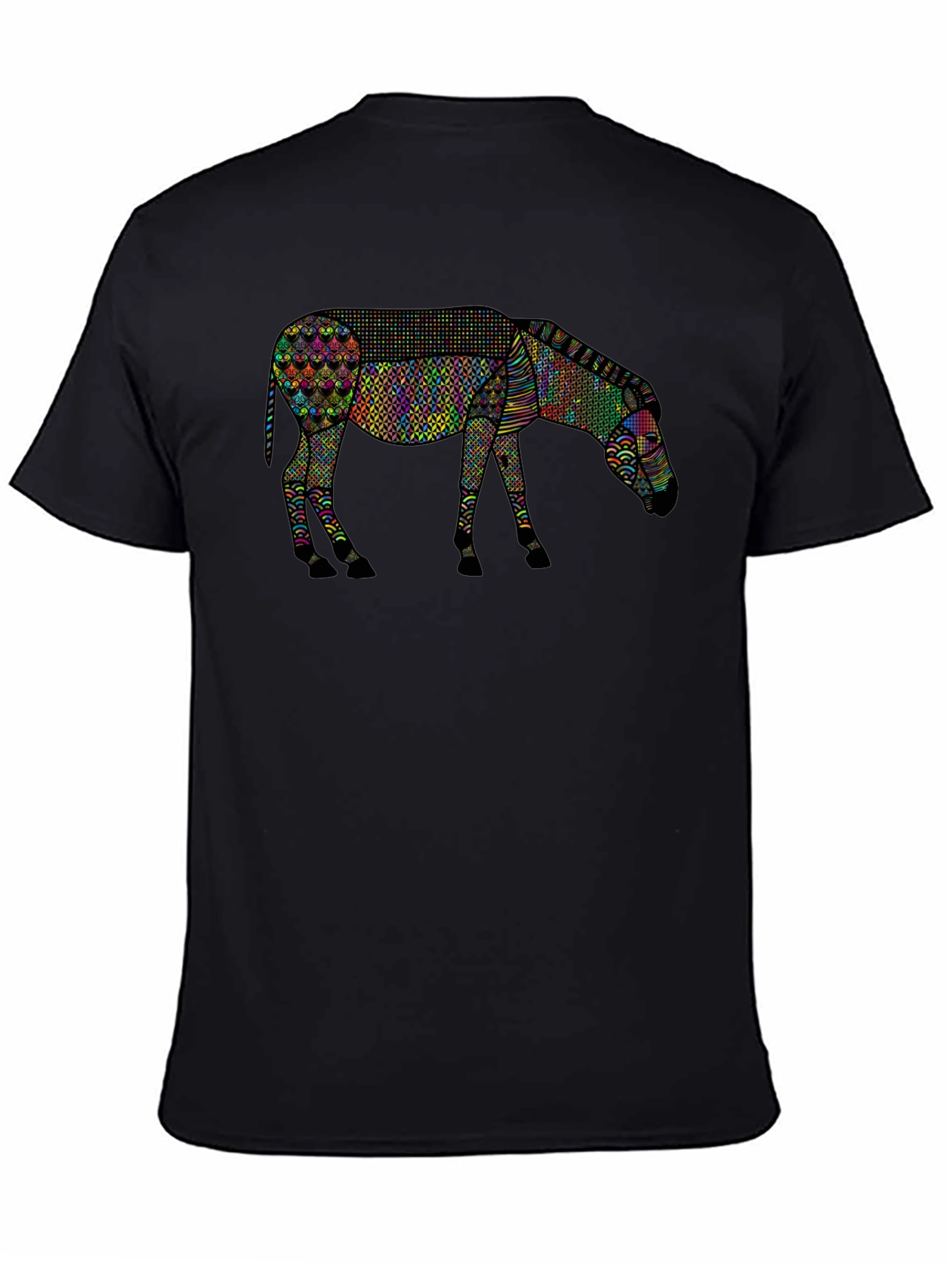 Abstract Zebra Graphic Tee - Unique Animal Print Shirt