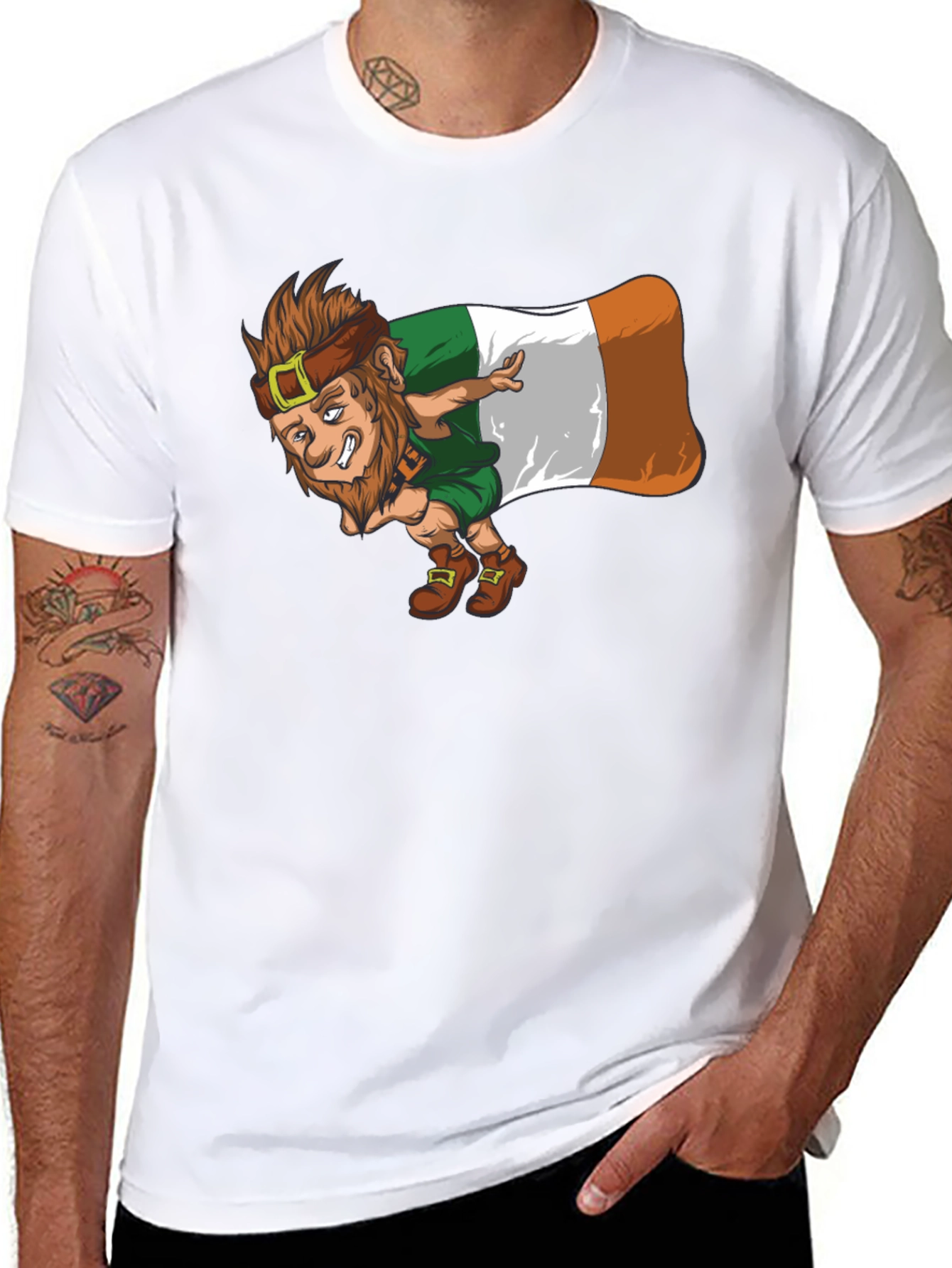 Irish Leprechaun Flag T-Shirt