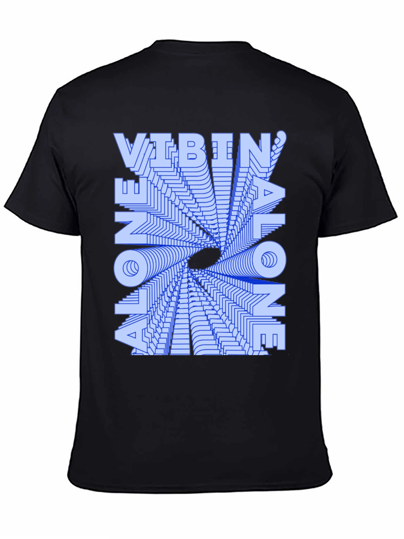 Vibin Alone Graphic T-Shirt - Trendy and Unique