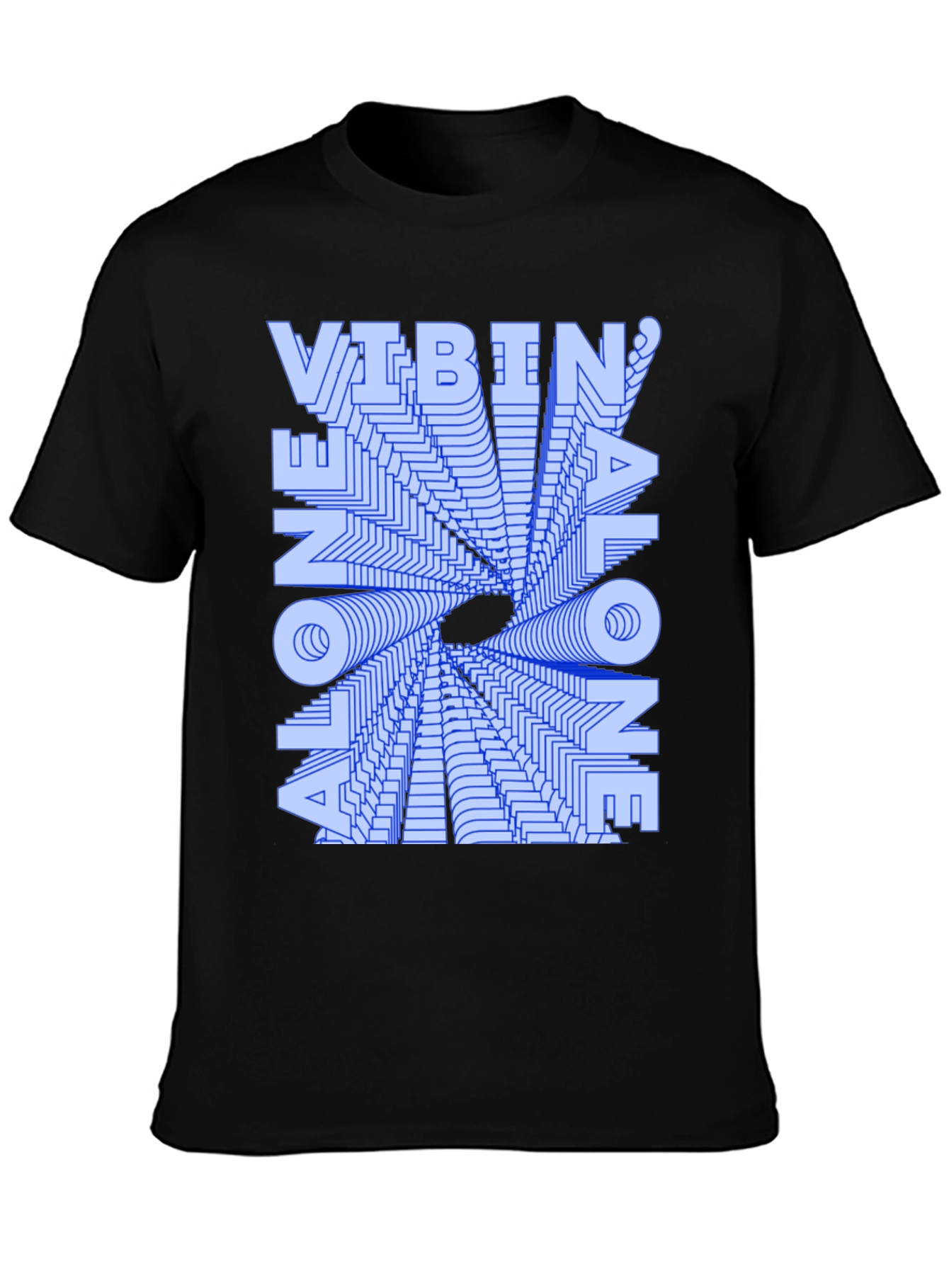 Vibin Alone Graphic T-Shirt - Trendy and Unique