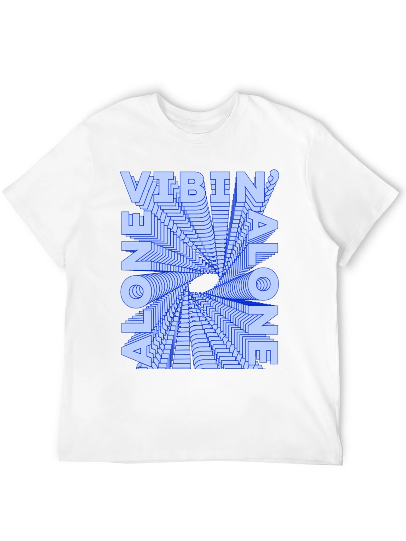 Vibin Alone Graphic T-Shirt - Trendy and Unique