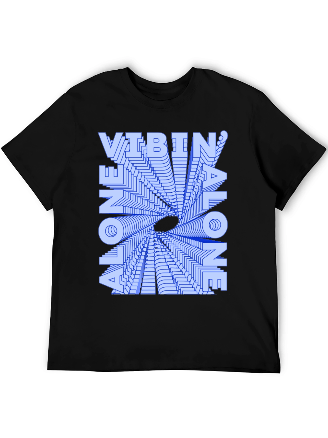 Vibin Alone Graphic T-Shirt - Trendy and Unique