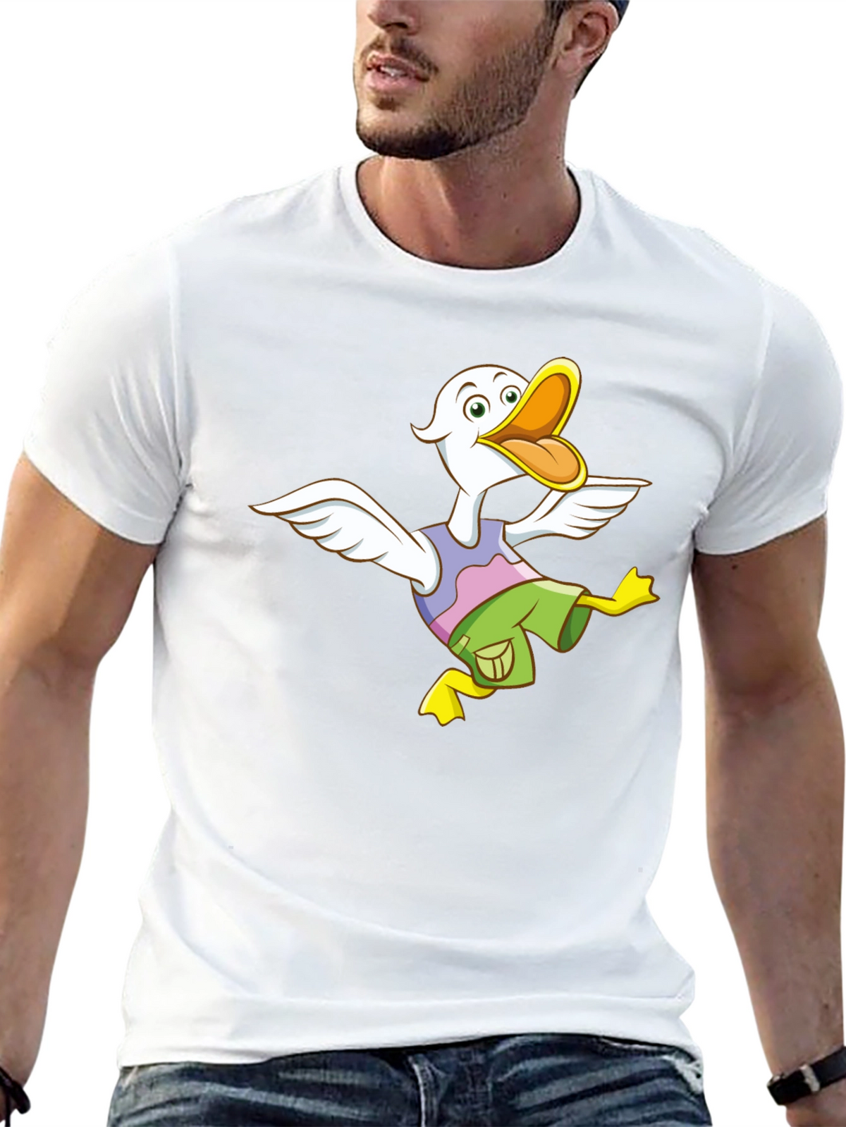 Funny Duck Graphic T-Shirt