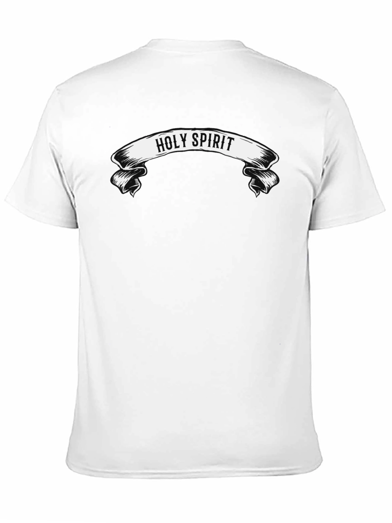 Holy Spirit Graphic Print Black T-Shirt