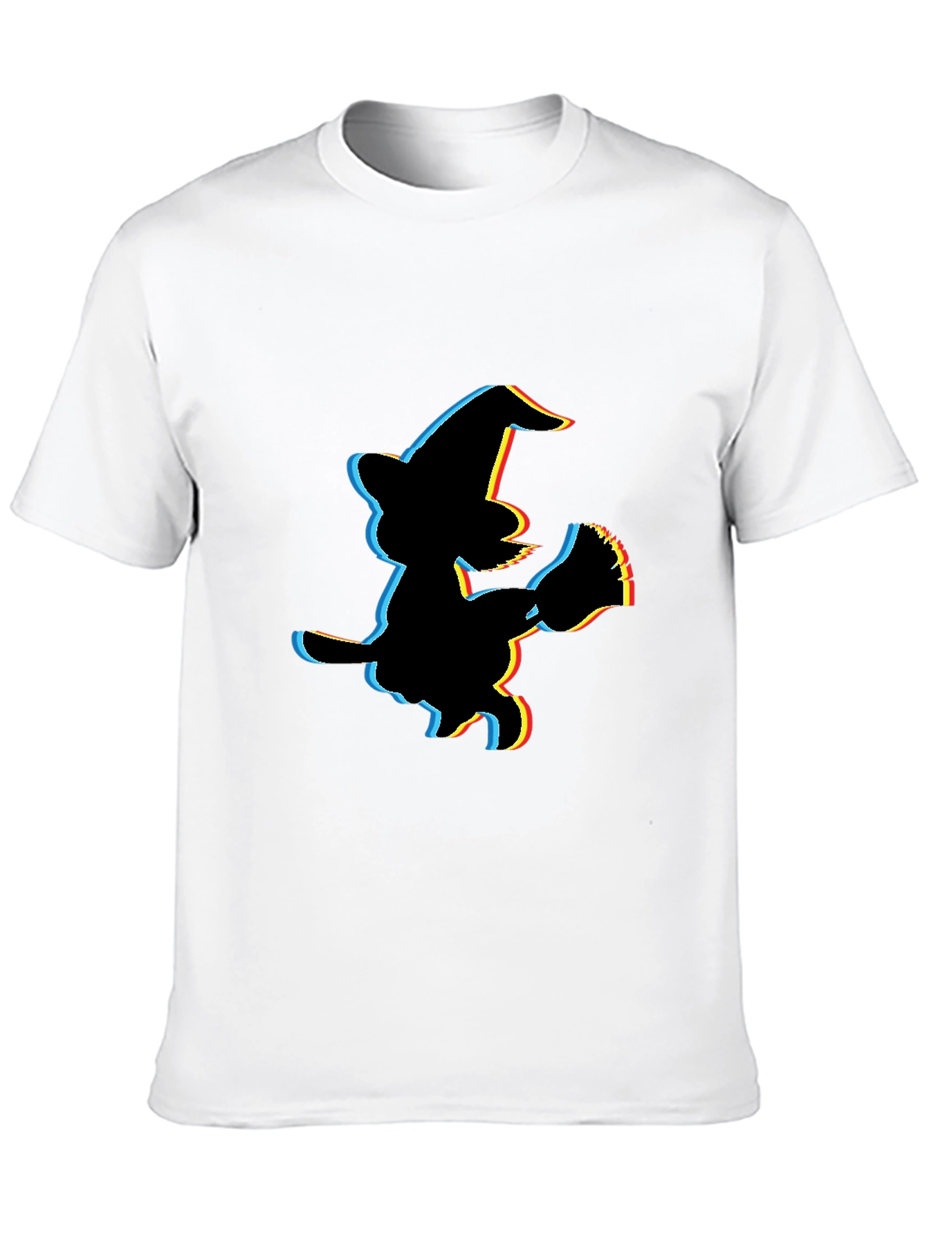 Retro Witch Graphic T-Shirt - Black