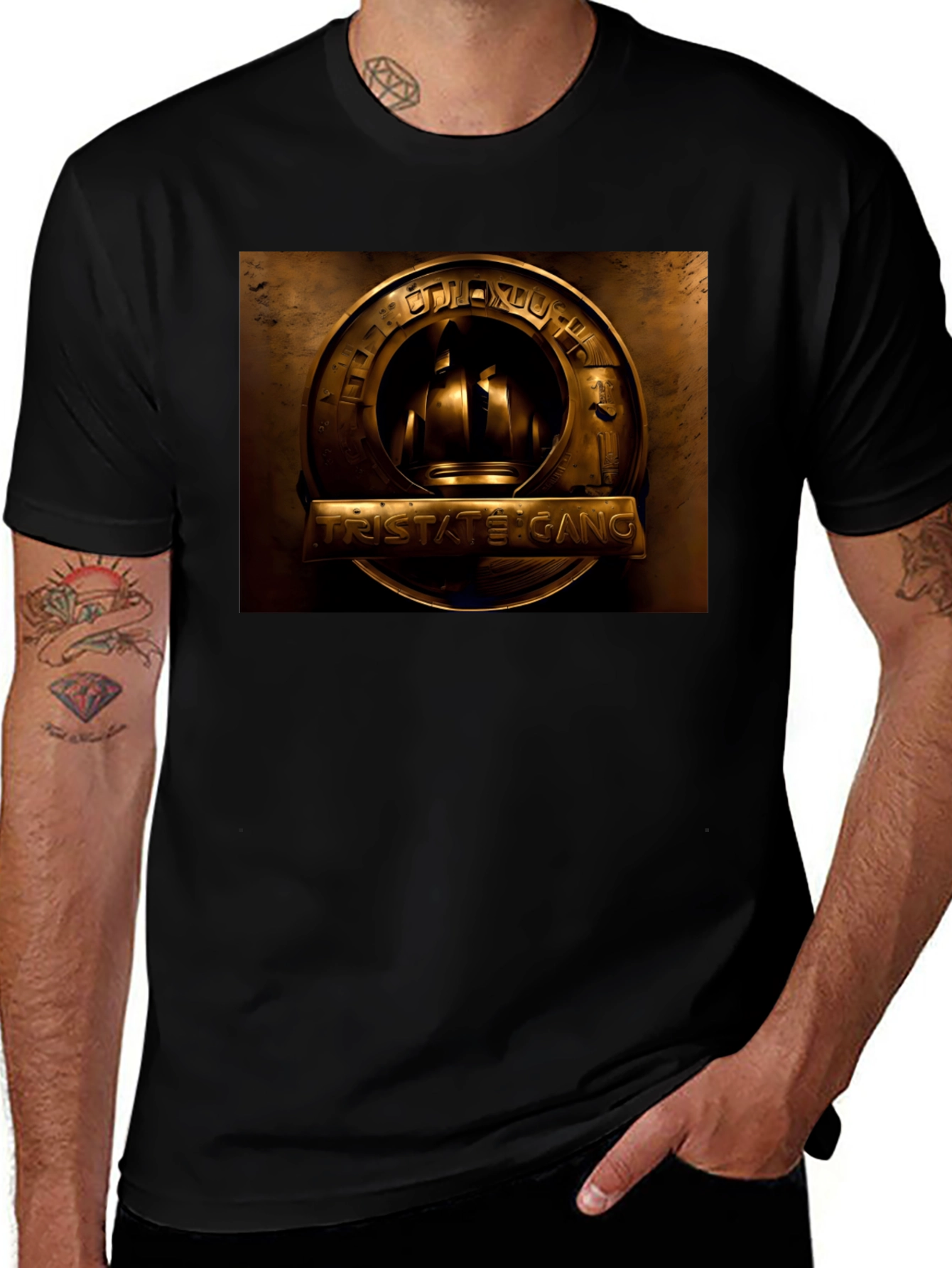 Tristate Gang Emblem Black T-Shirt