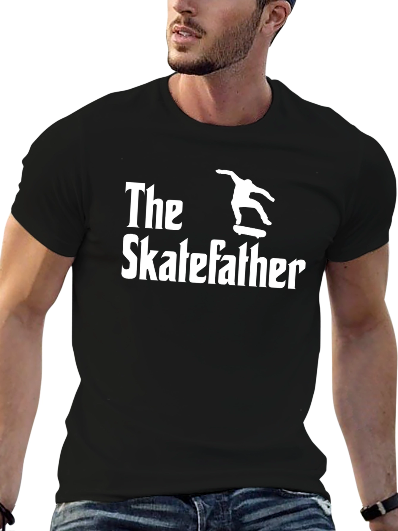 The Skatefather Graphic T-Shirt - Black