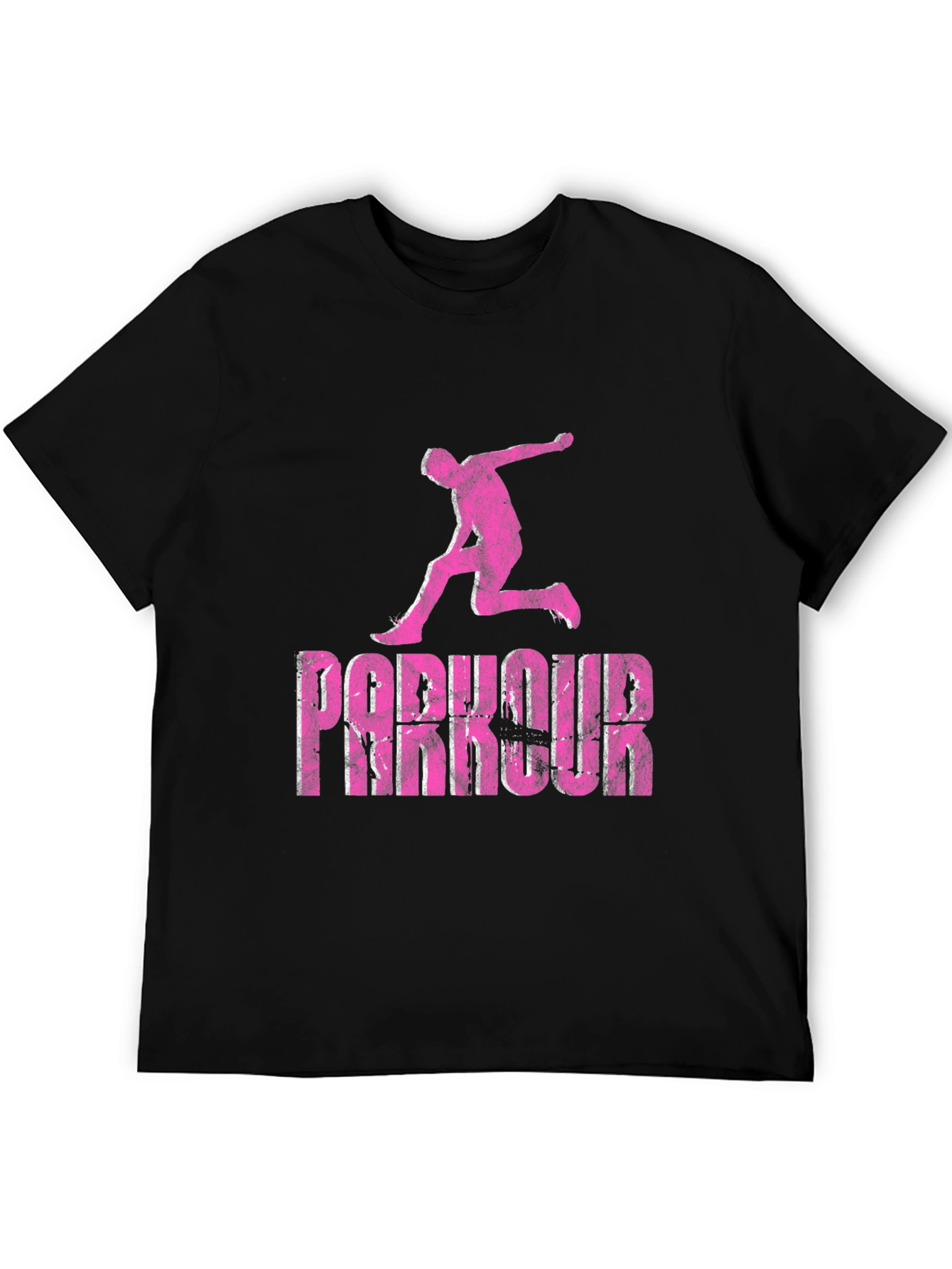 Parkour Graphic Tee - Black Casual Wear