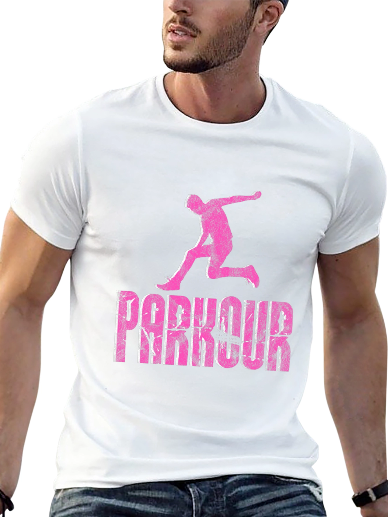 Parkour Graphic Tee - Black Casual Wear