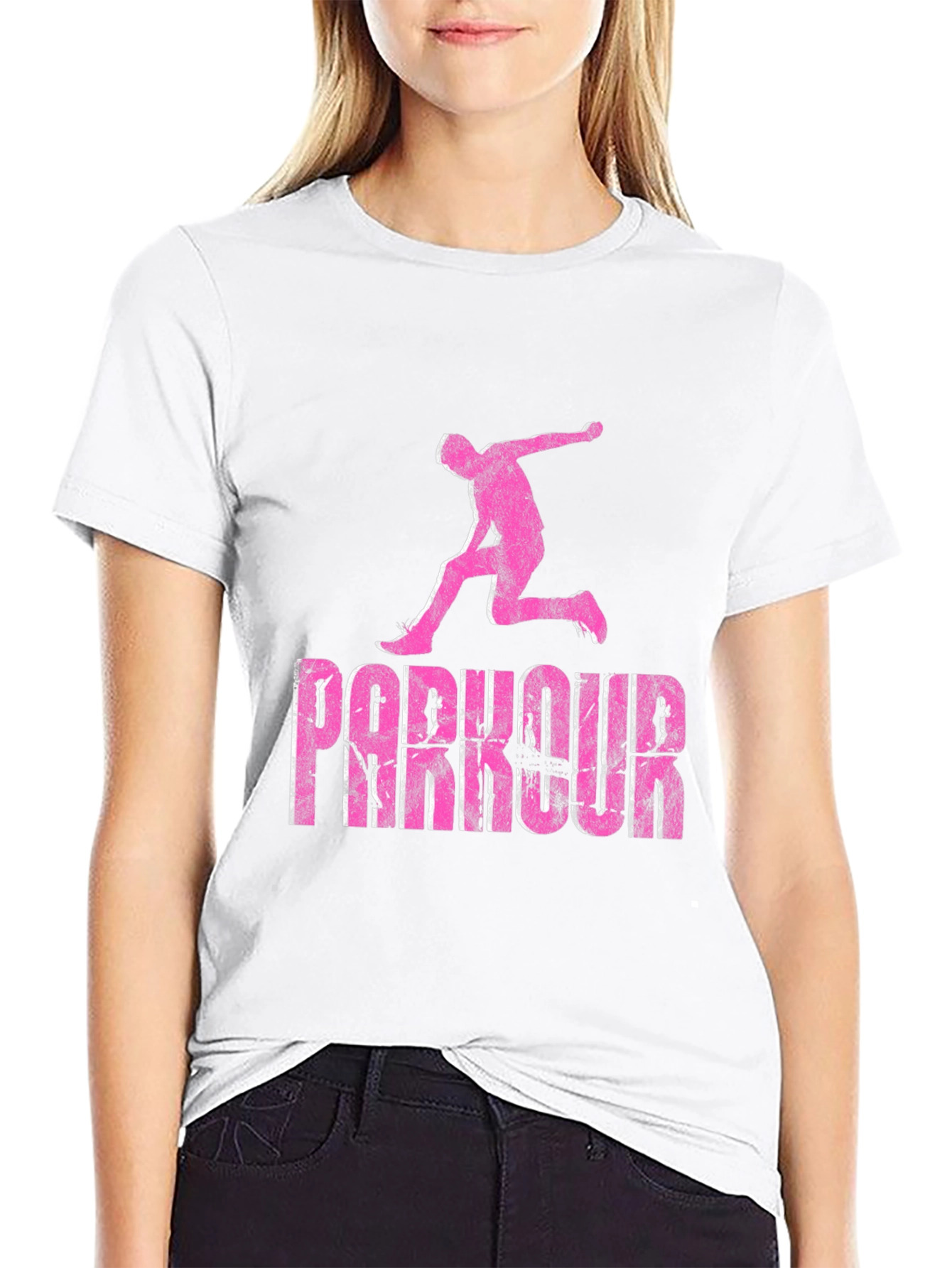 Parkour Graphic Tee - Black Casual Wear