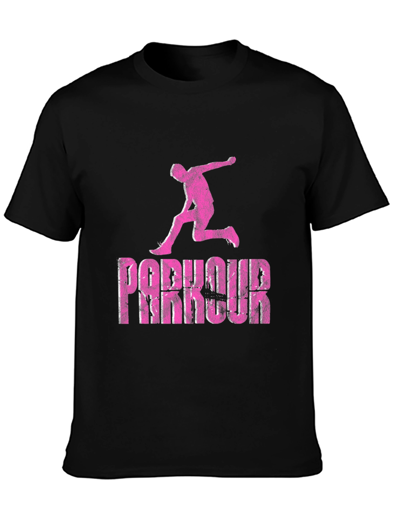 Parkour Graphic Tee - Black Casual Wear