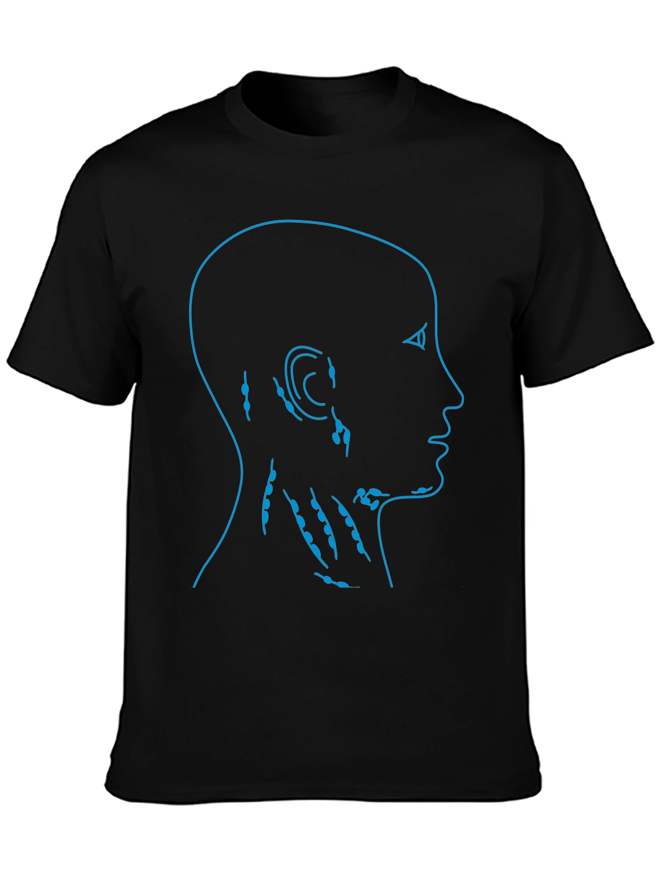 Anatomical Lymph Node Black T-Shirt