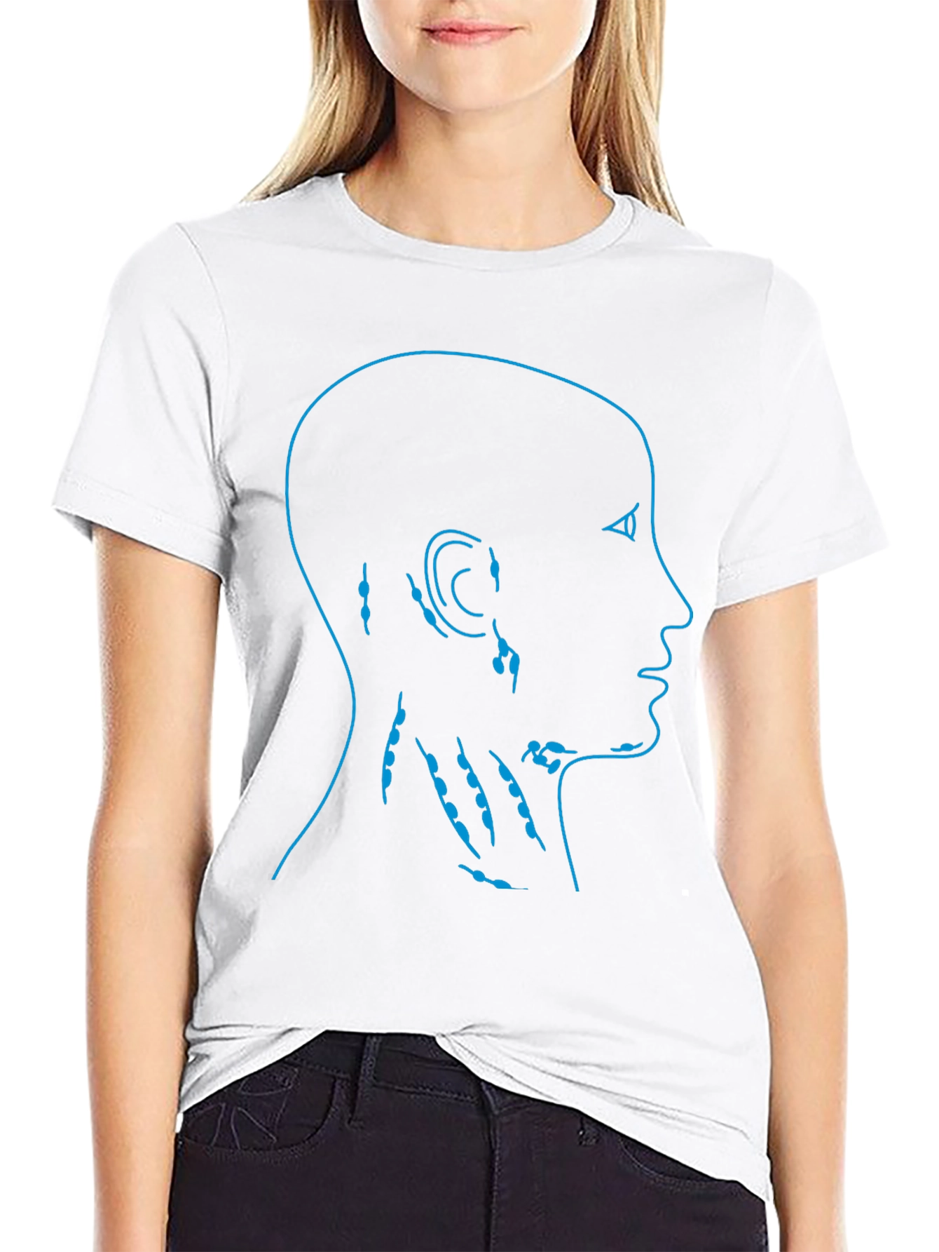 Anatomical Lymph Node Black T-Shirt