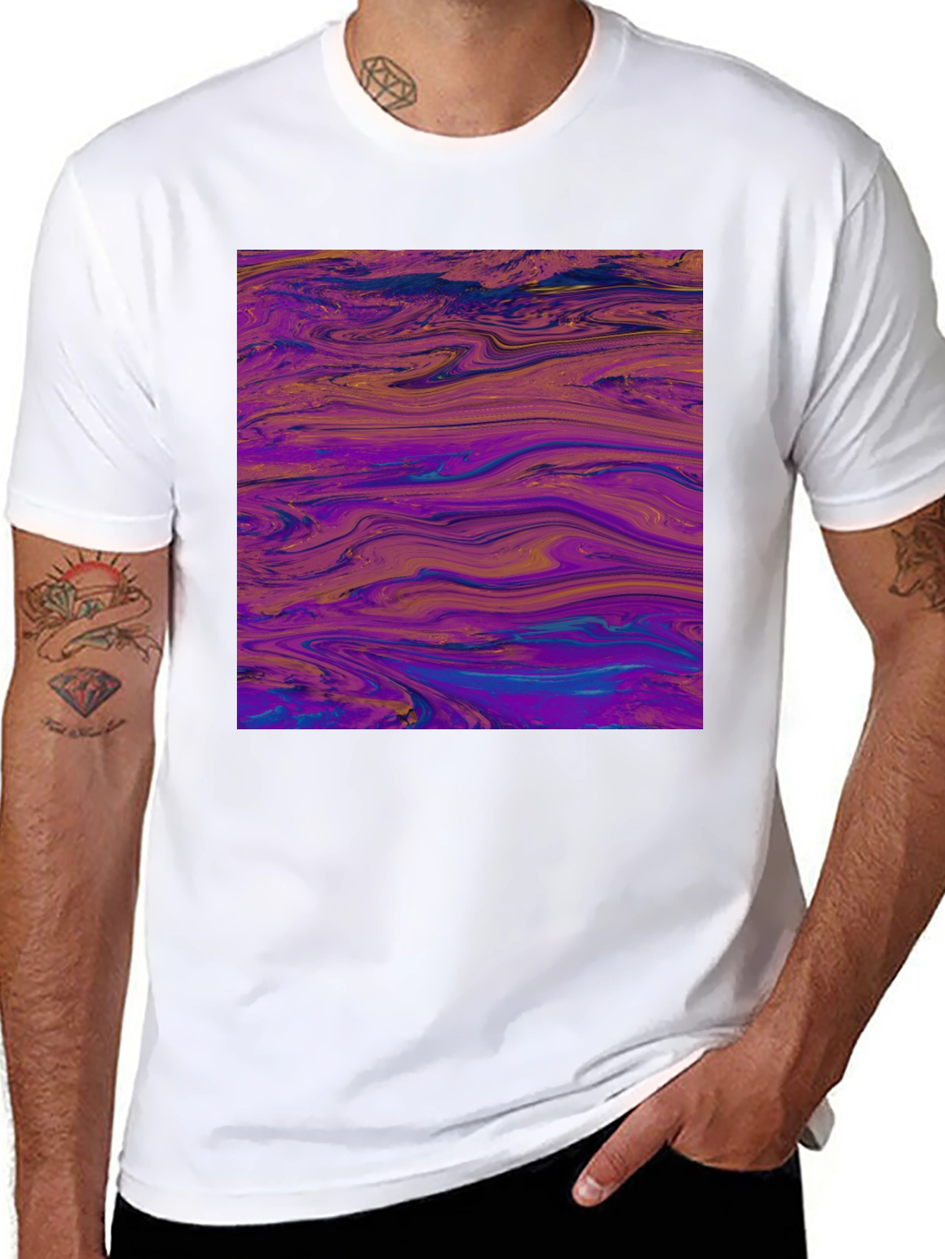 Abstract Swirl Art Graphic Tee
