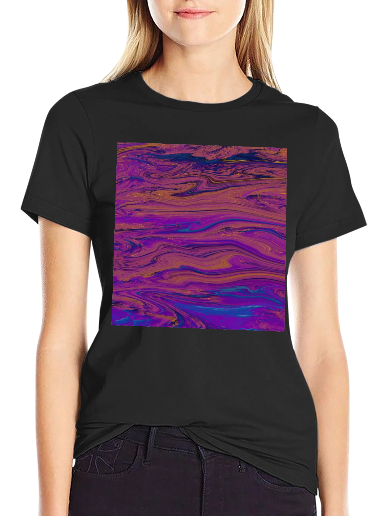 Abstract Swirl Art Graphic Tee